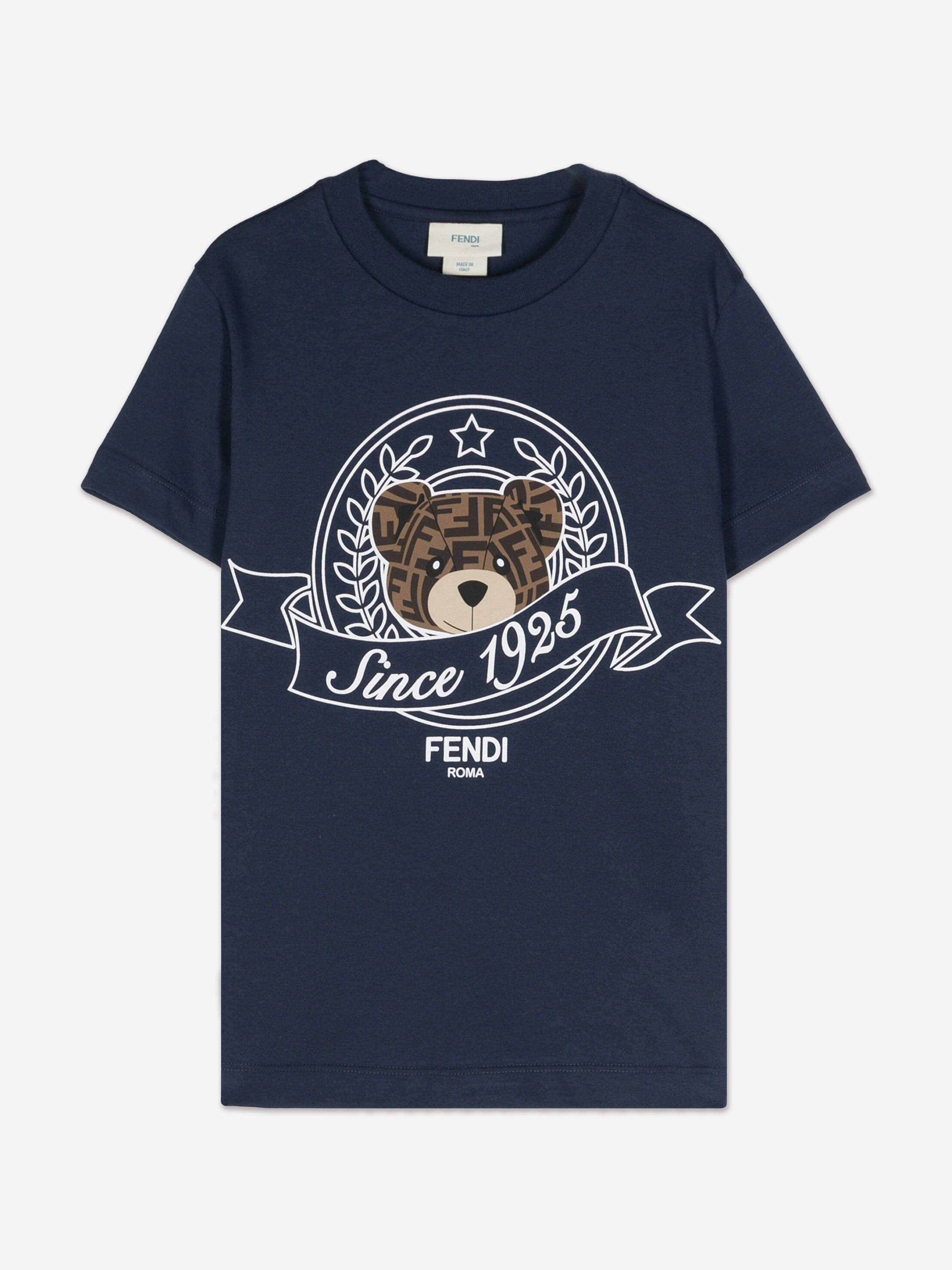 Kids Bear Logo T-Shirt in Navy