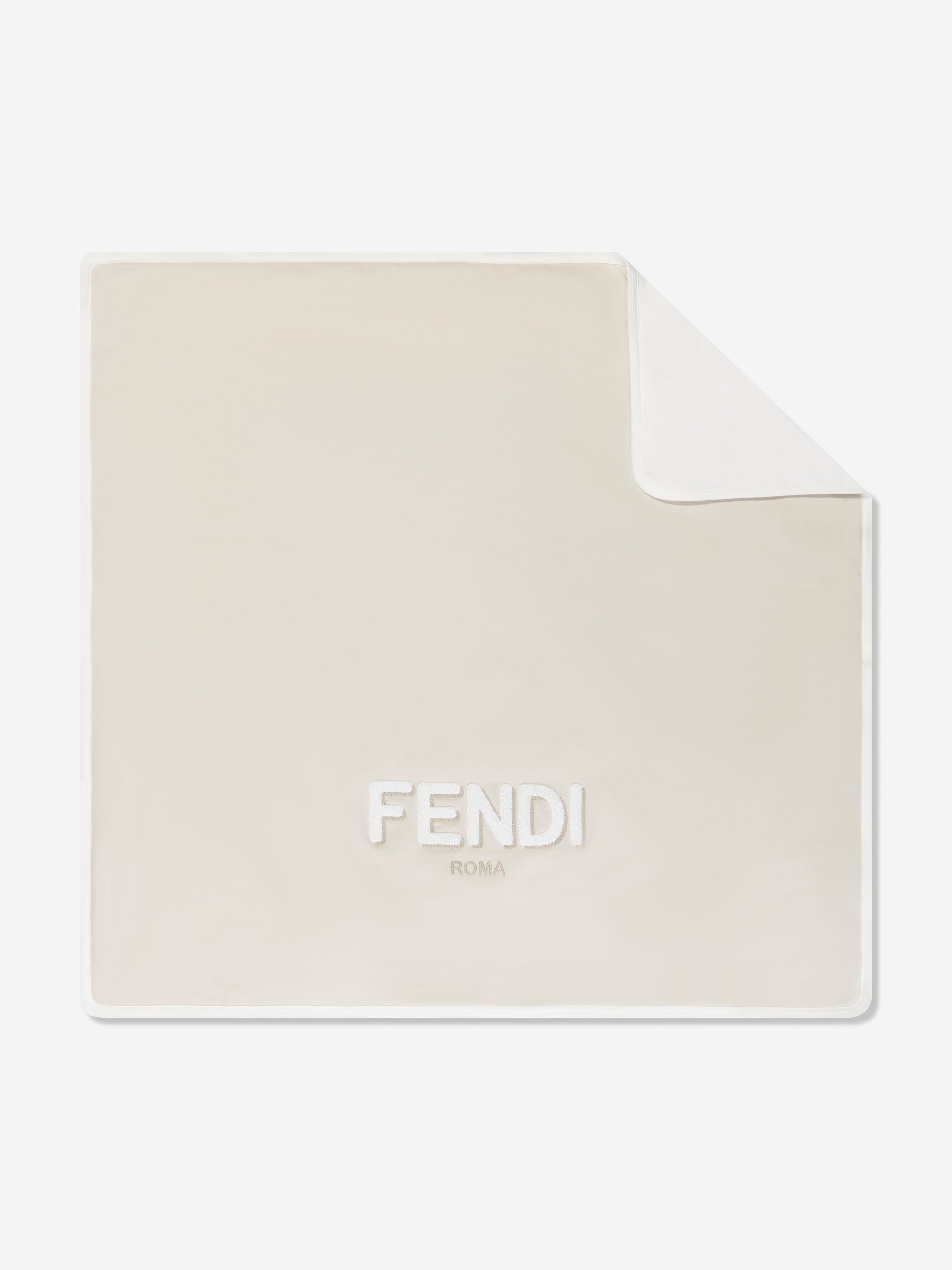 Baby Logo Jersey Blanket in Beige