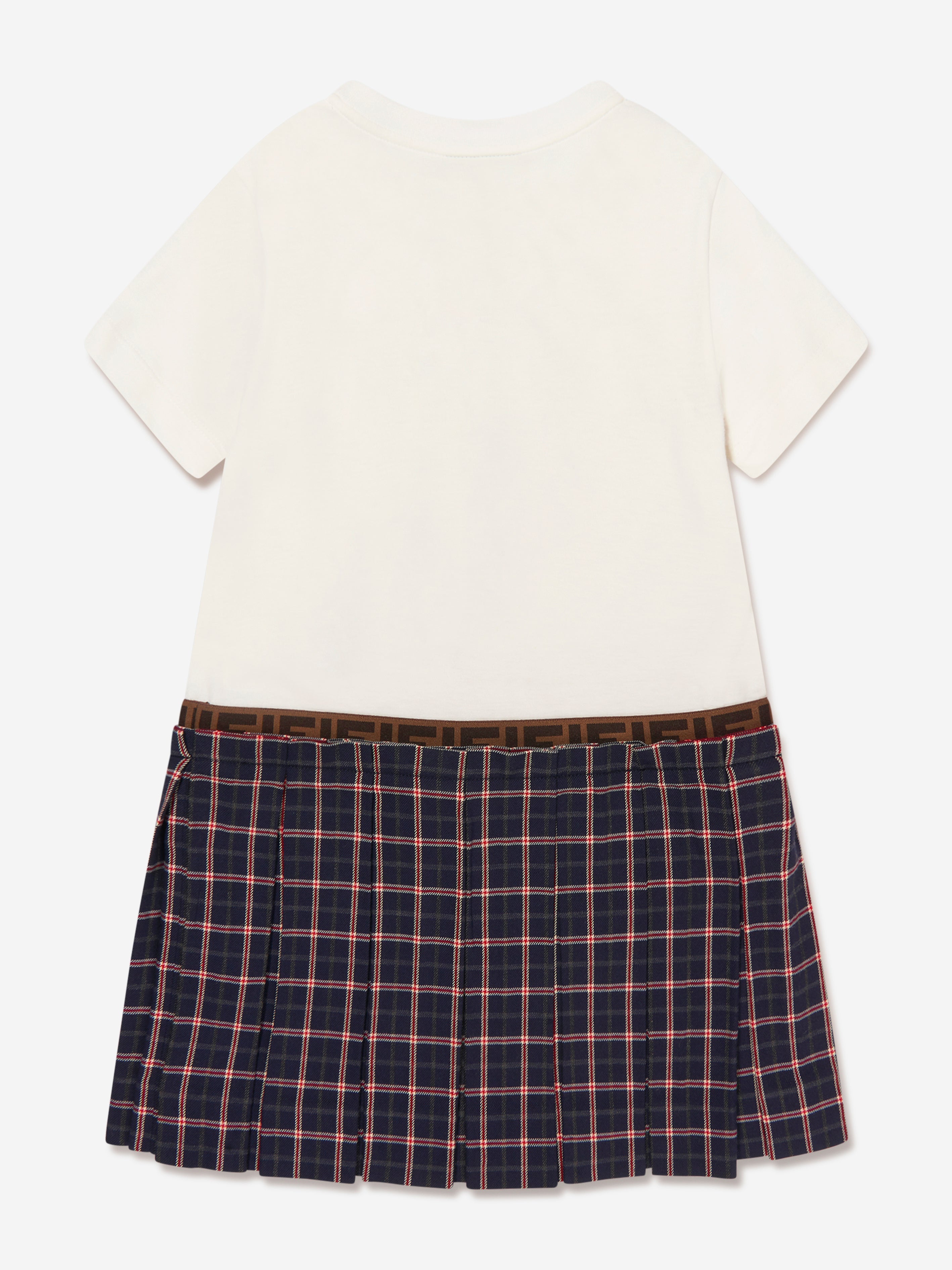 Girls 2 In 1 Tartan Skirt Dress