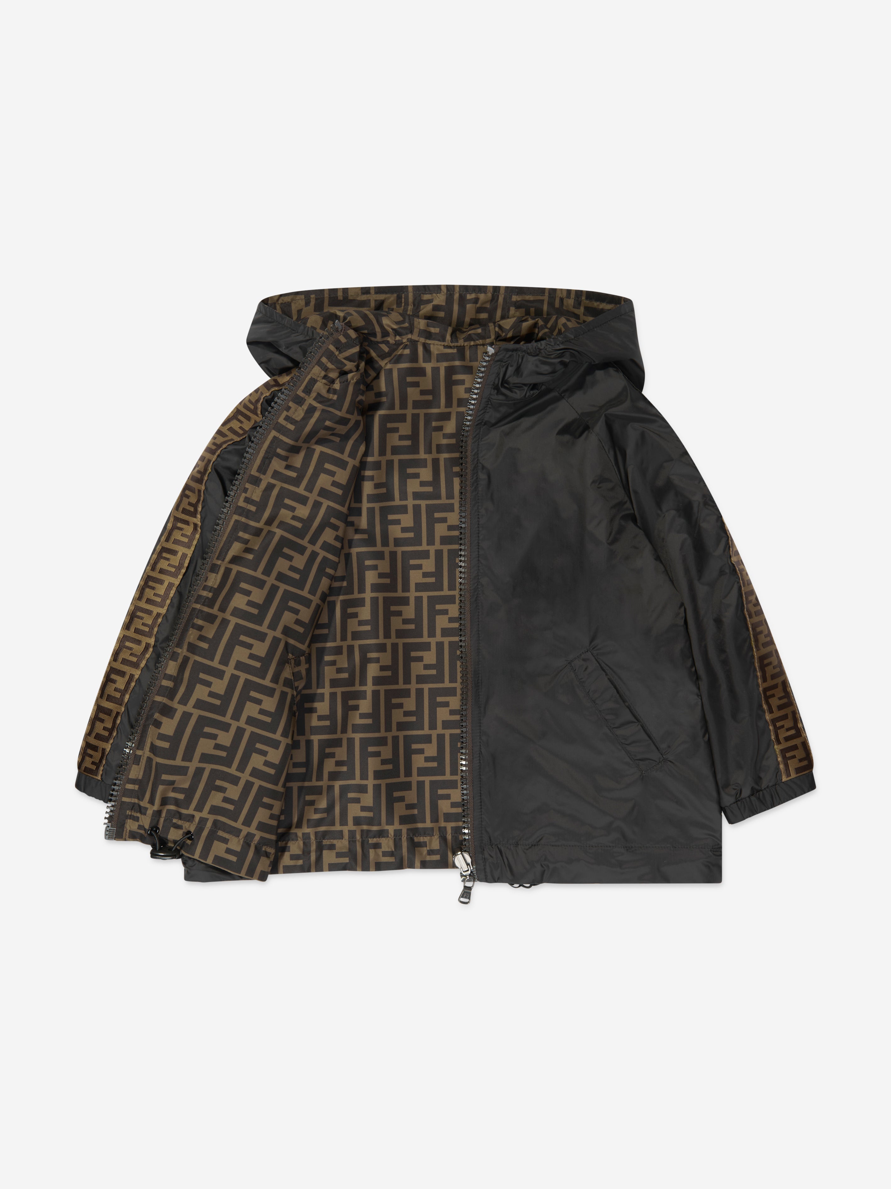 Kids Logo Trim K-Way Jacket