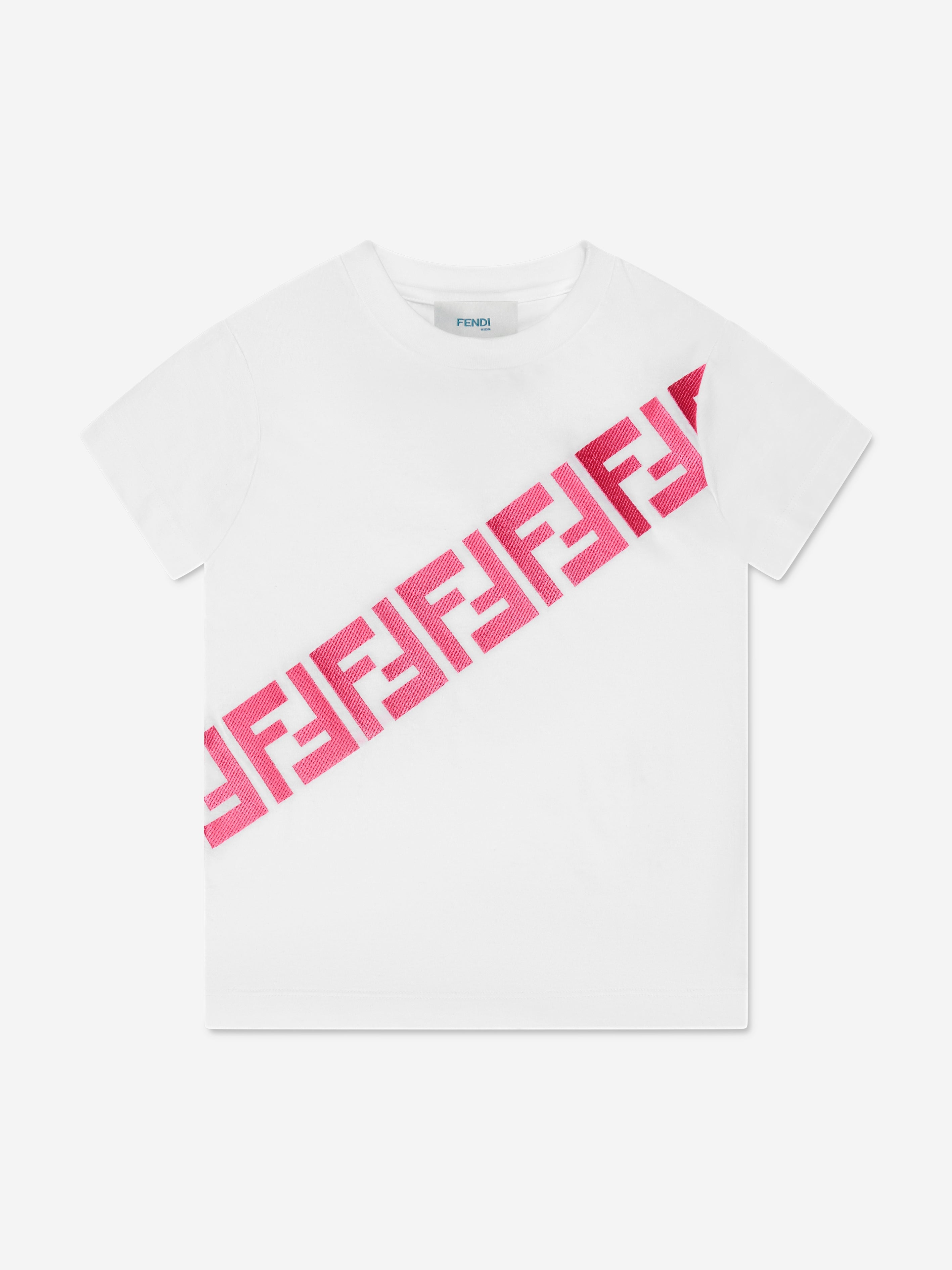 Girls FF Logo T-Shirt in White