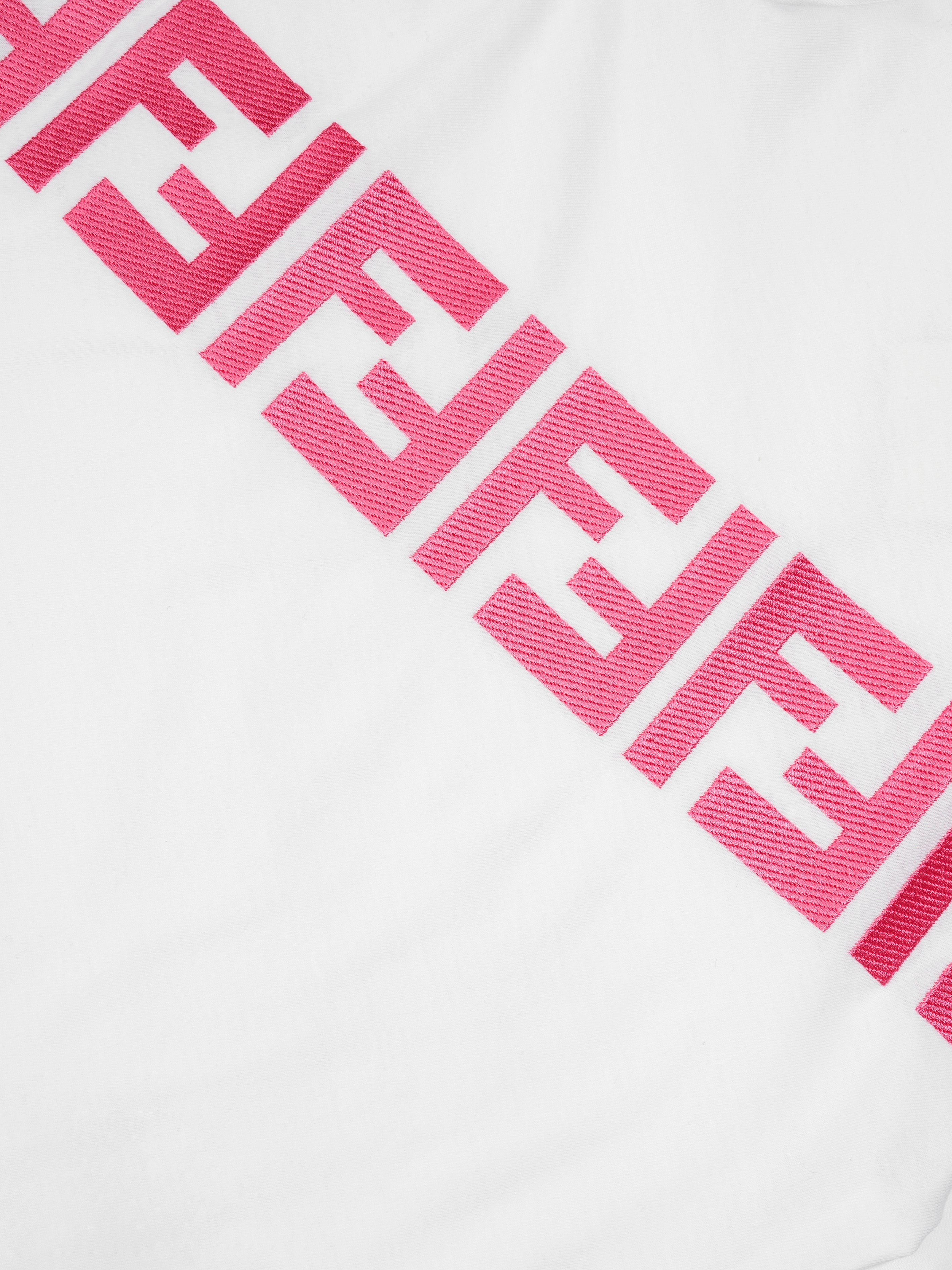 Girls FF Logo T-Shirt in White