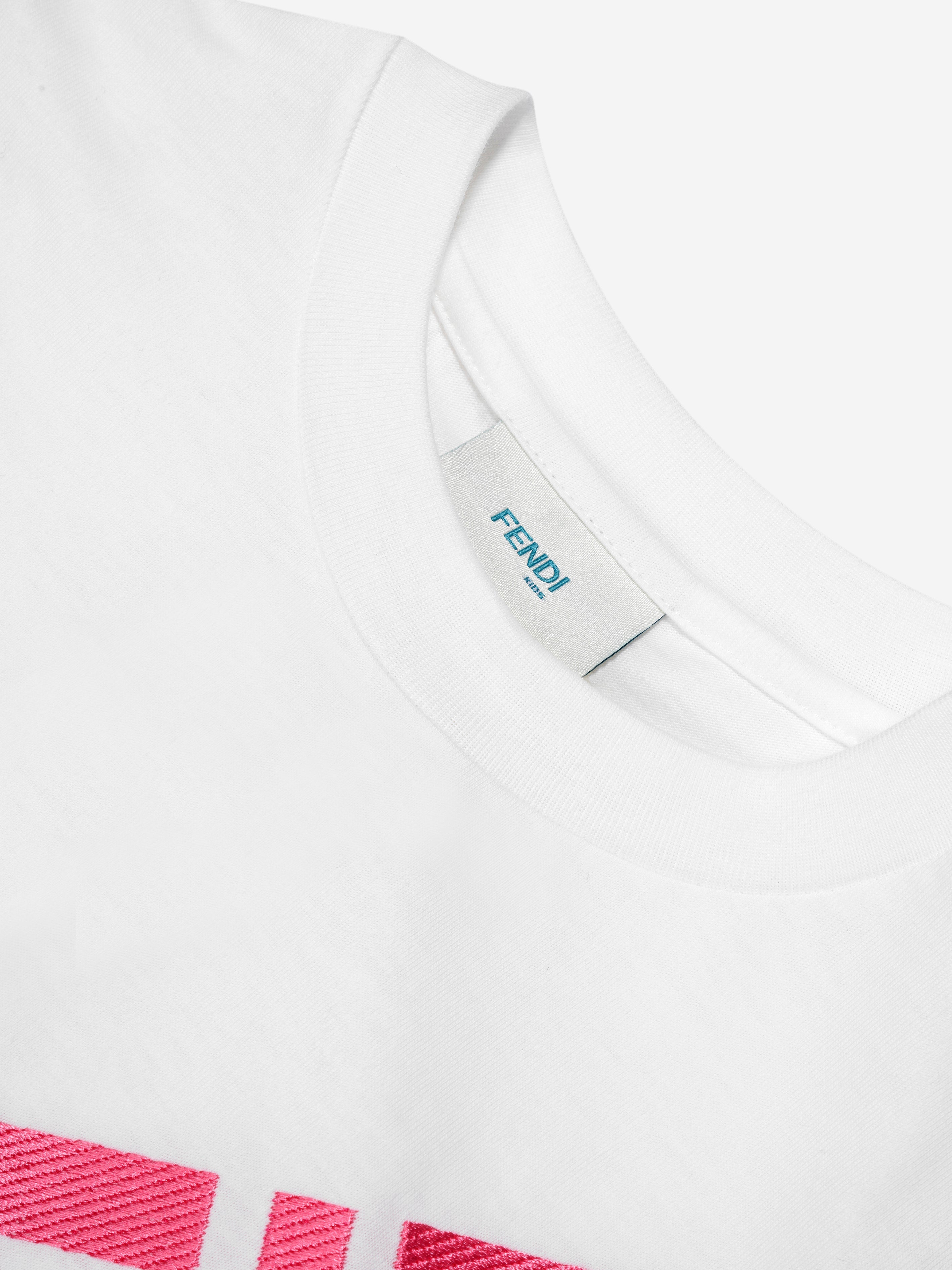 Girls FF Logo T-Shirt in White