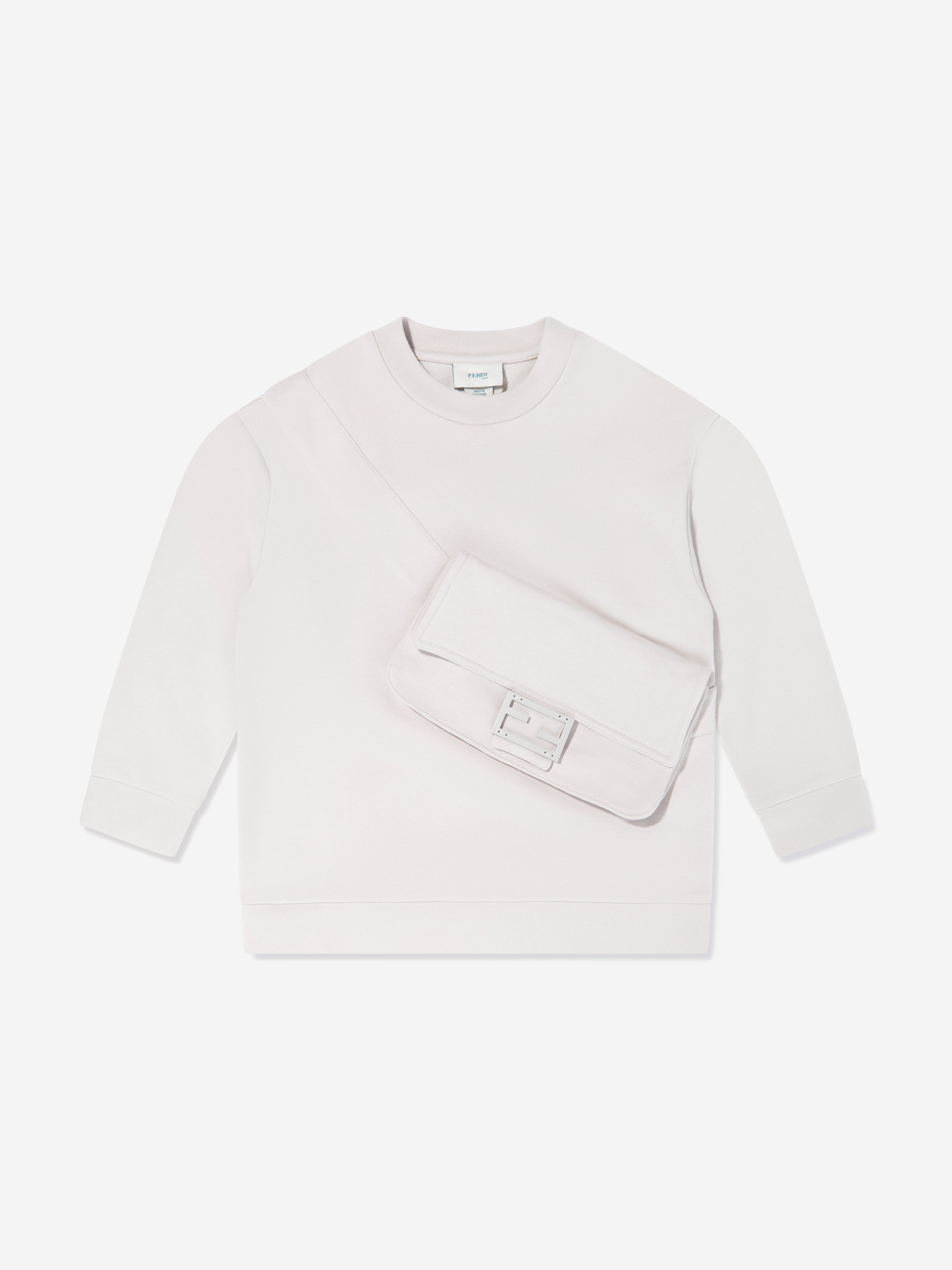 Kids Baguette Pocket Sweatshirt Ivory