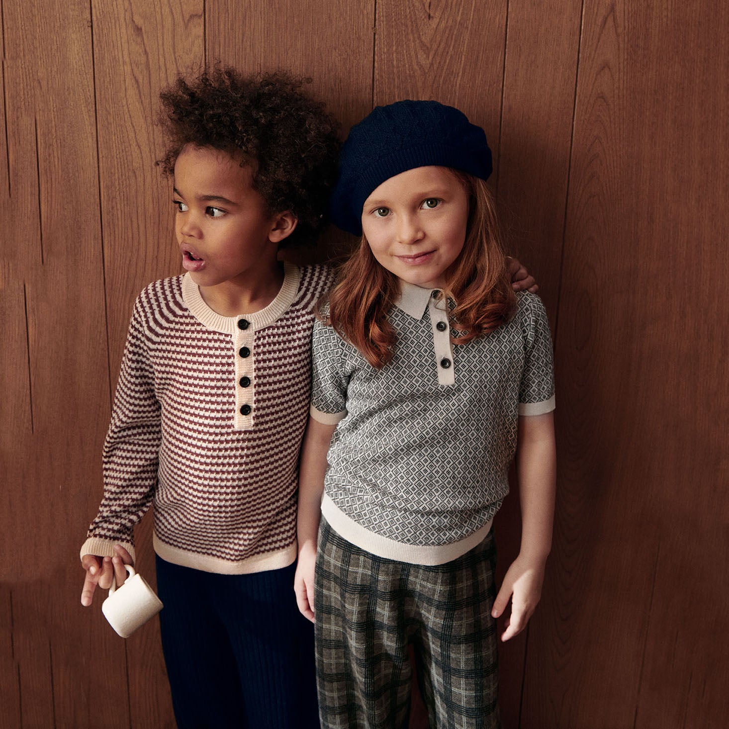 Boys & Girls Wine Red Wool Sweater