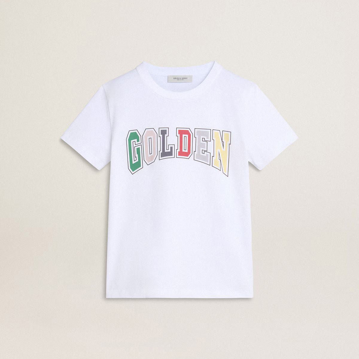 Boys & Girls White Logo Cotton T-Shirt