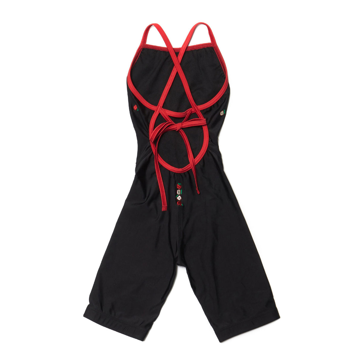 Maillot de bain professionnel court noir pour fille