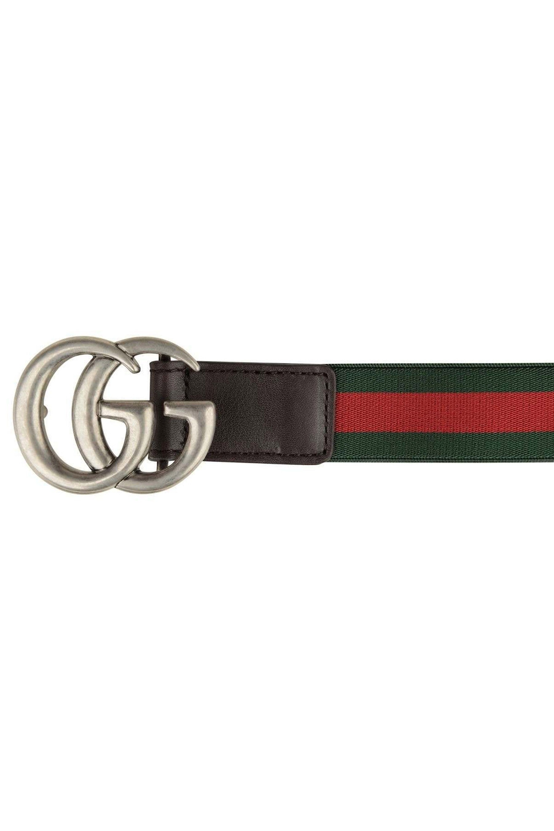 Kids Elastic Web Belt in Green