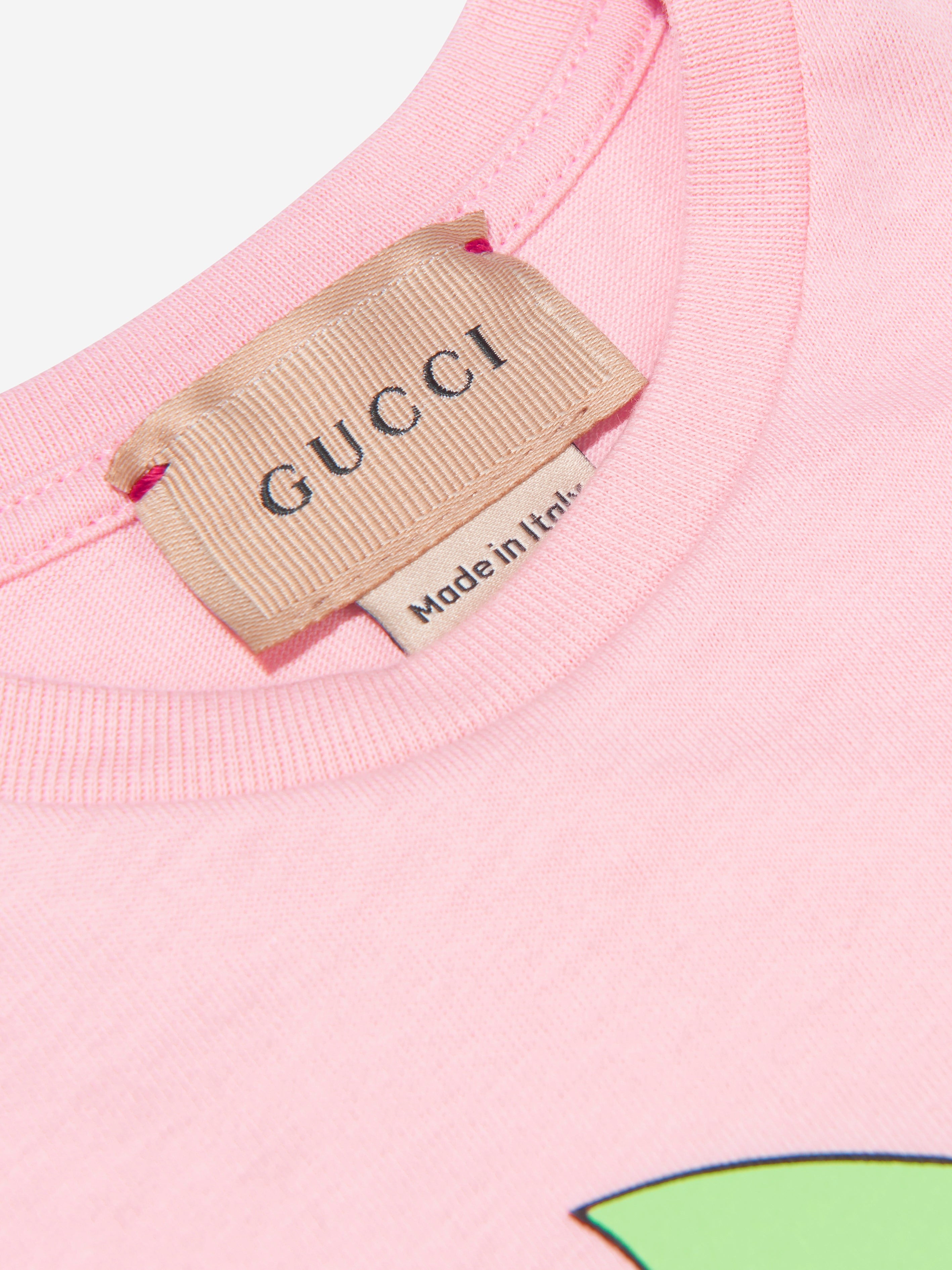 Baby Girls Apple T-Shirt in Pink