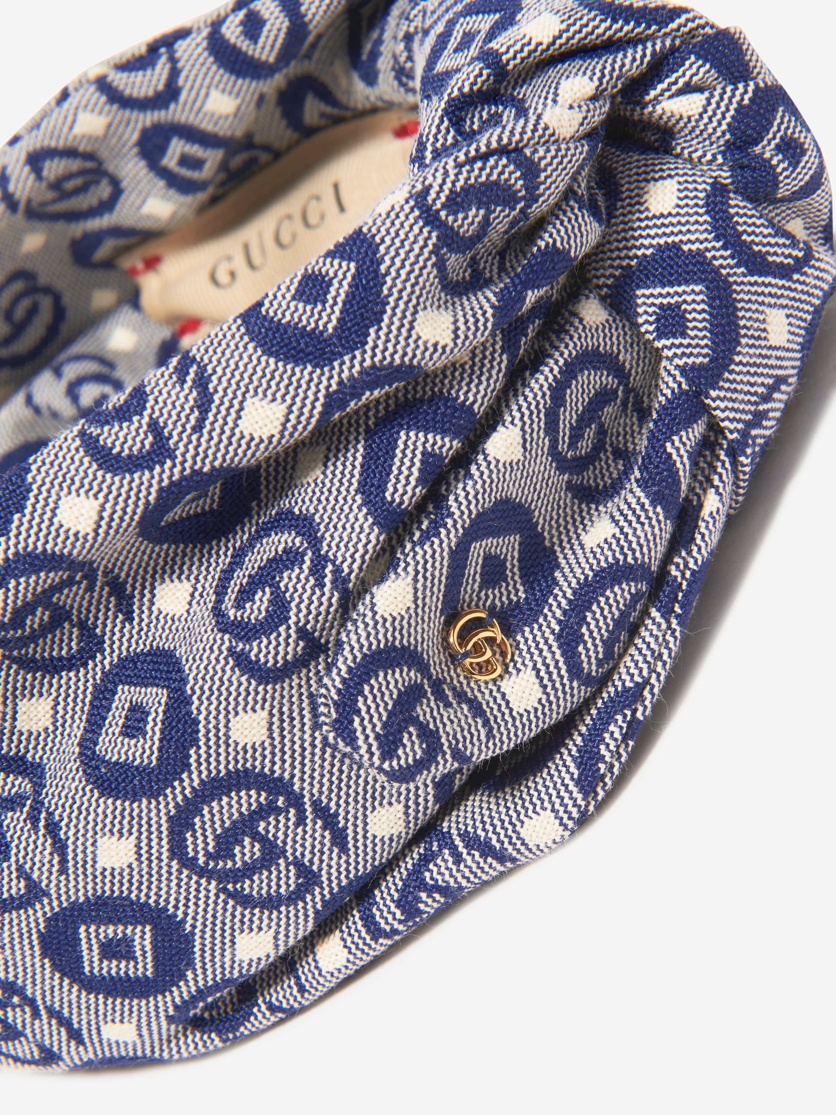 Girls GG Logo Headband in Blue