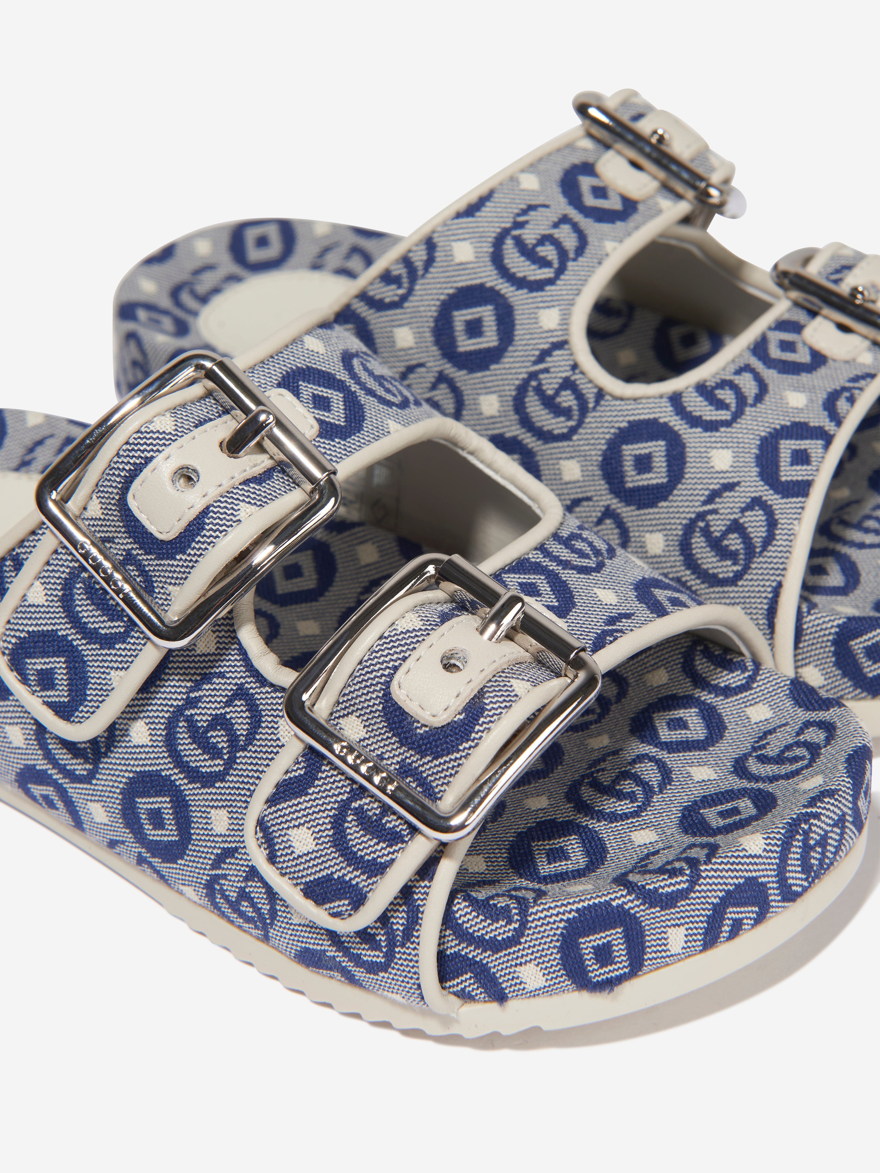 Kids Slide Sandals With Straps in Blue