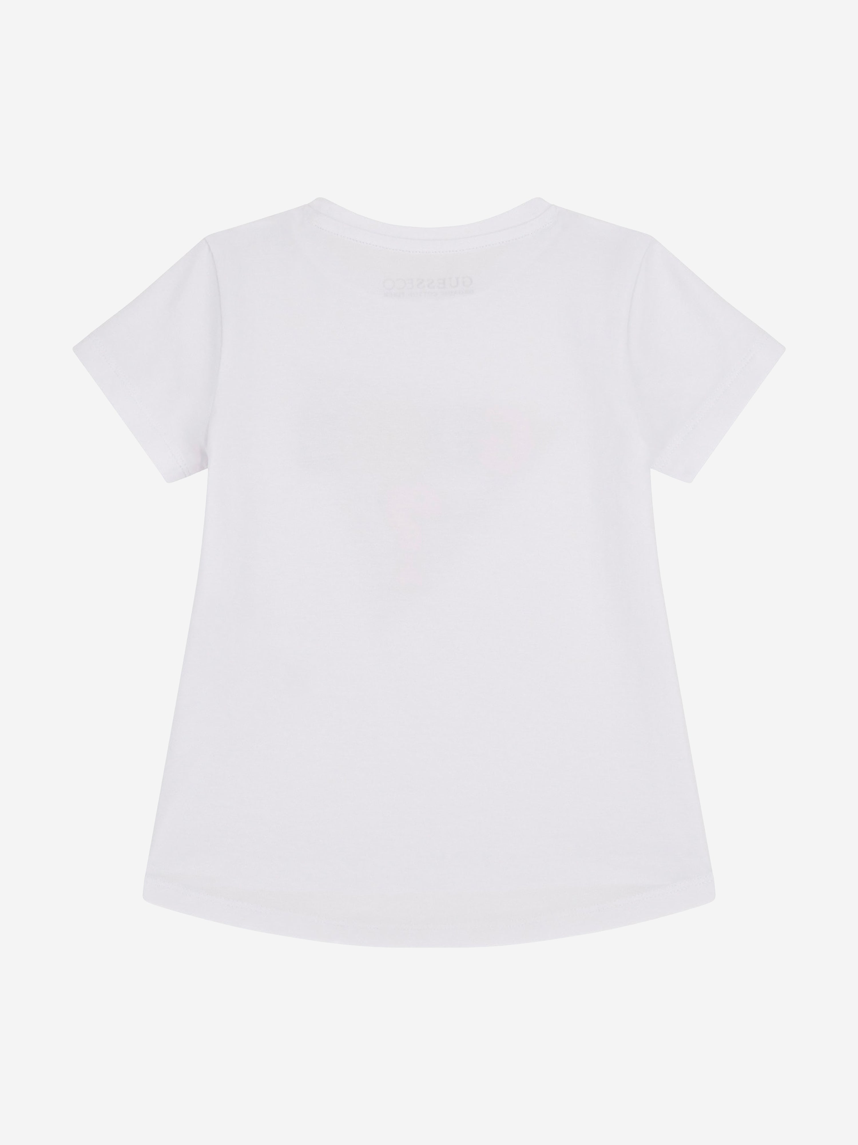 Guess Girls Logo T-Shirt in White