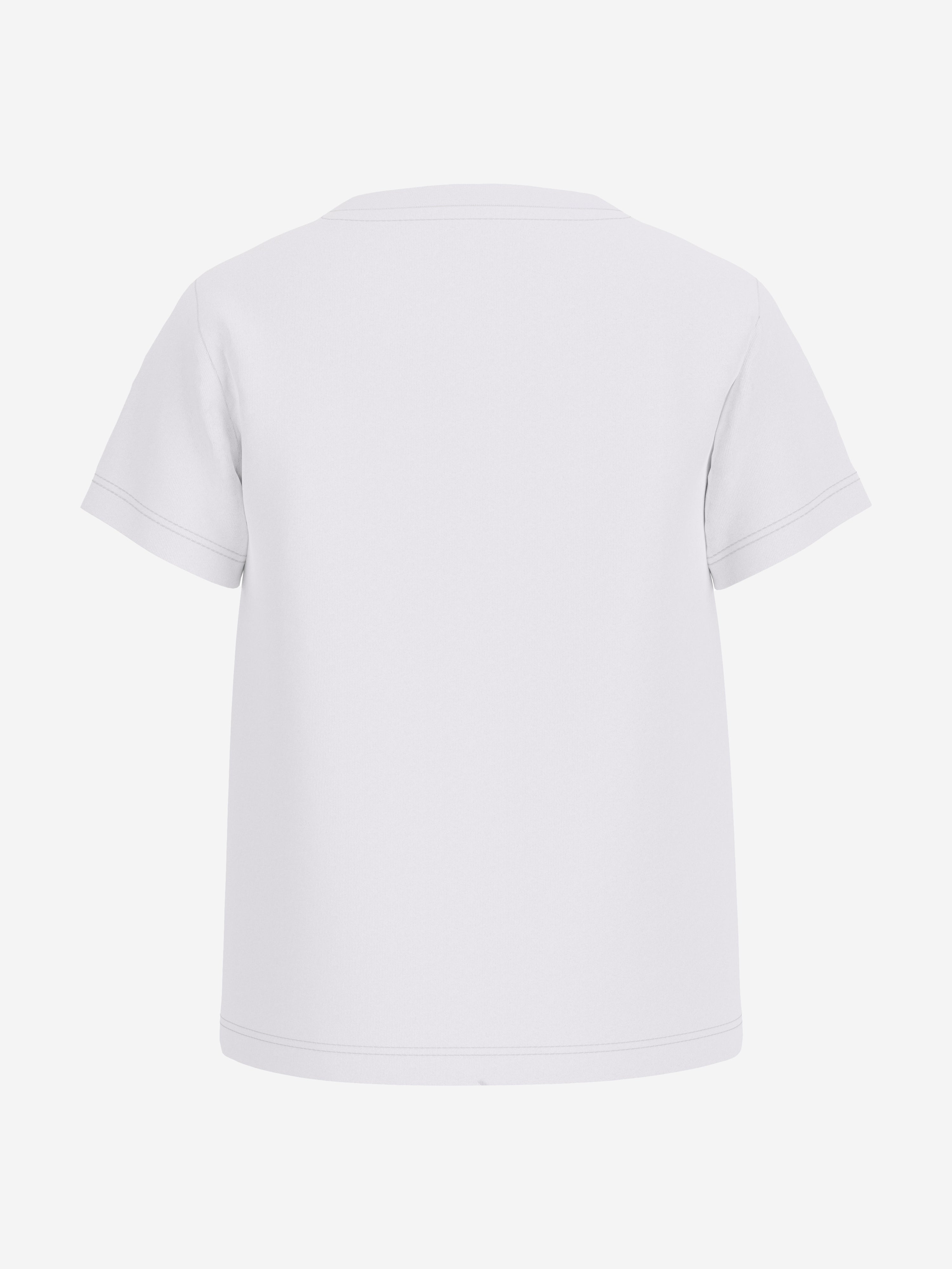 Guess Boys Logo Print T-Shirt in White