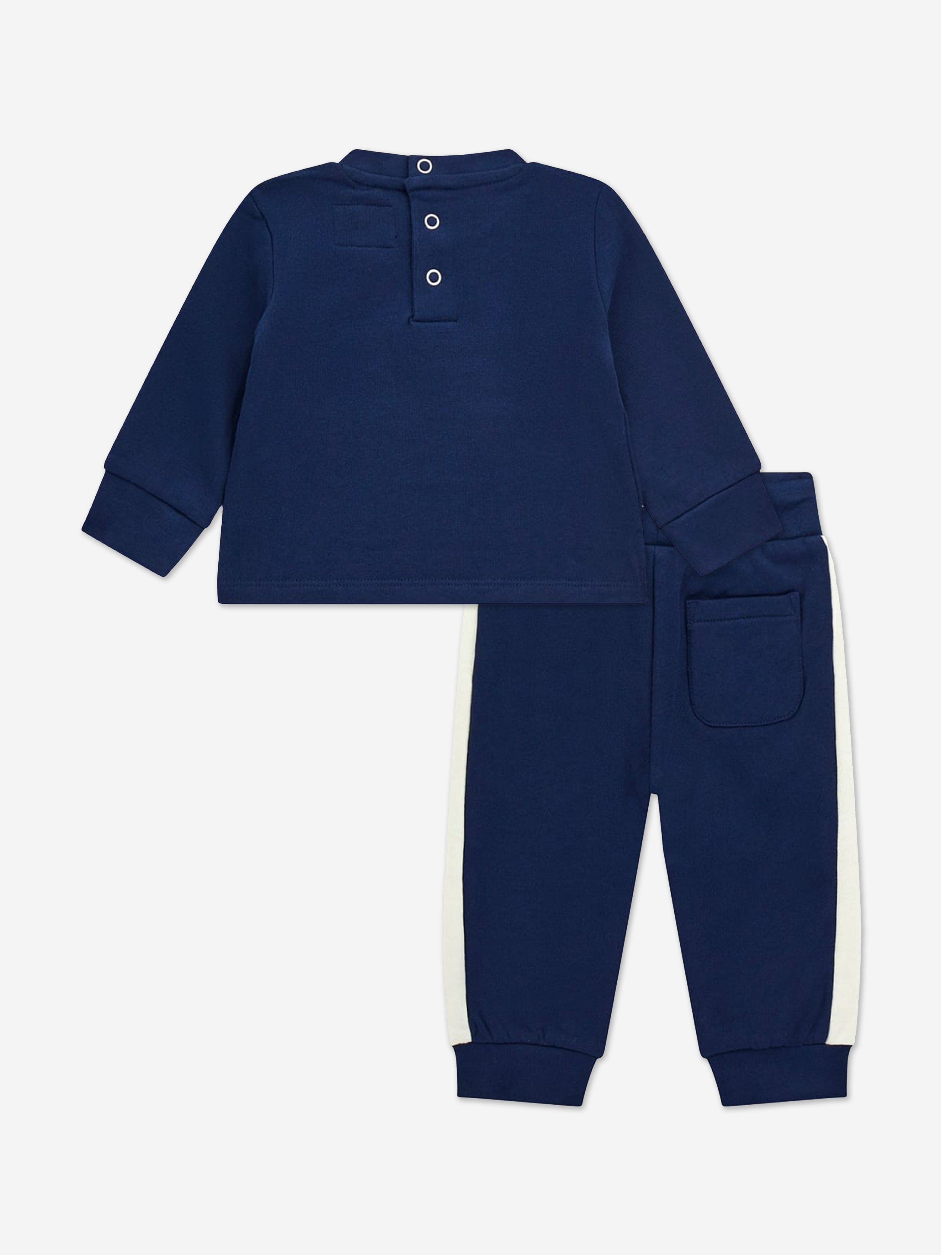 Baby Girls Heart Logo Tracksuit in Blue