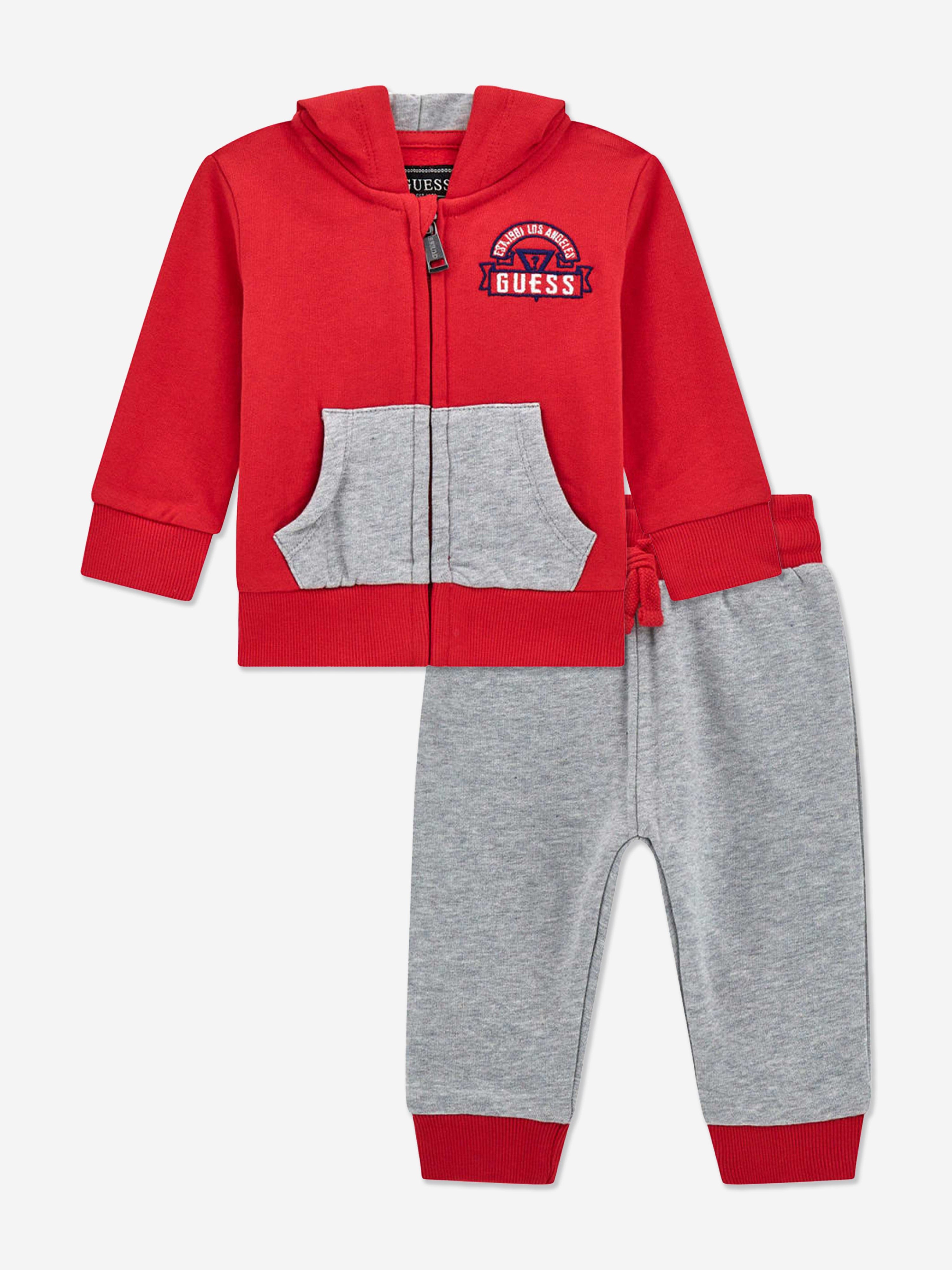 Guess Baby Boys Logo Tracksuit in Red