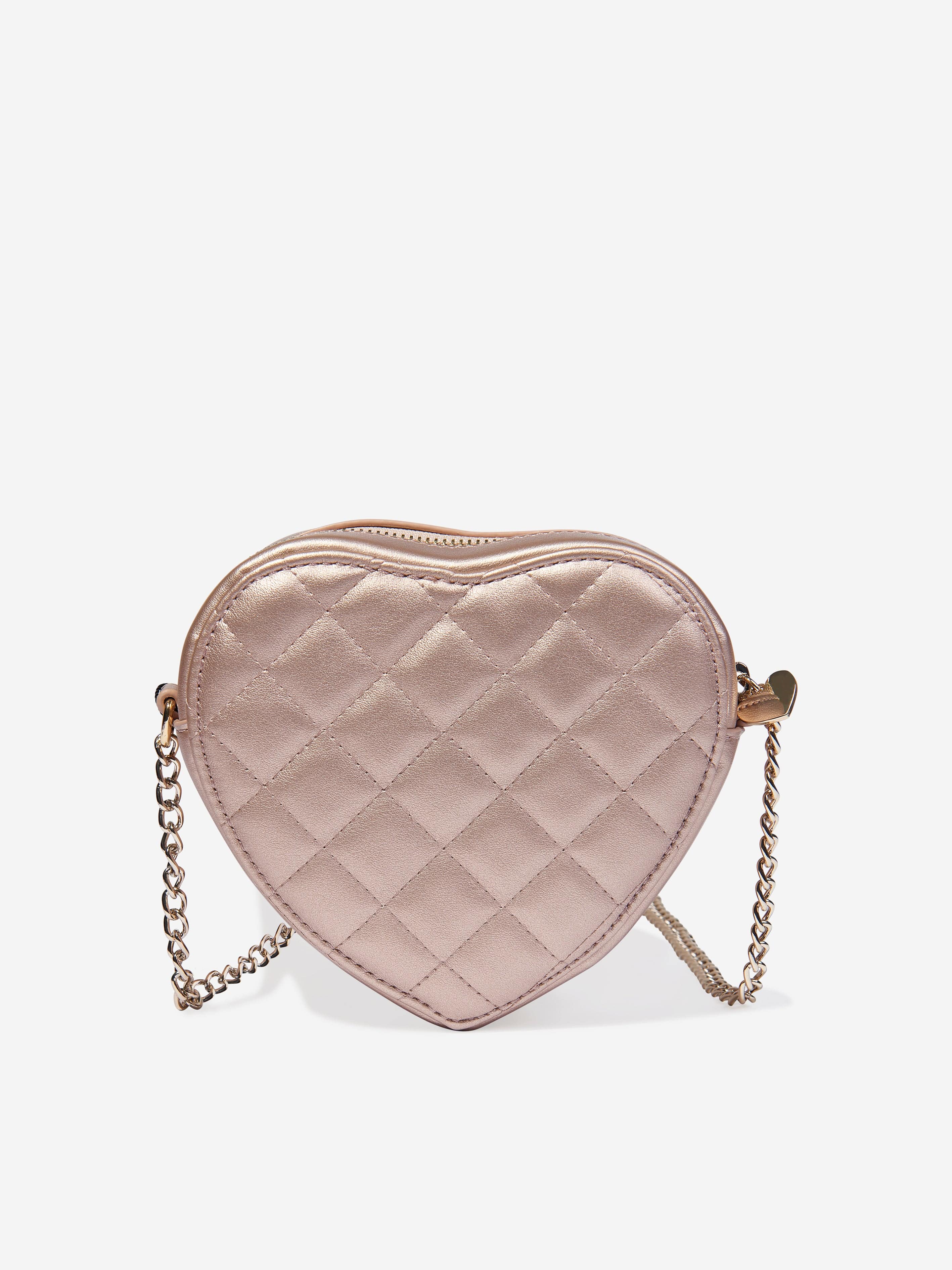 Girls Heart Crossbody Bag in Pink (23cm)