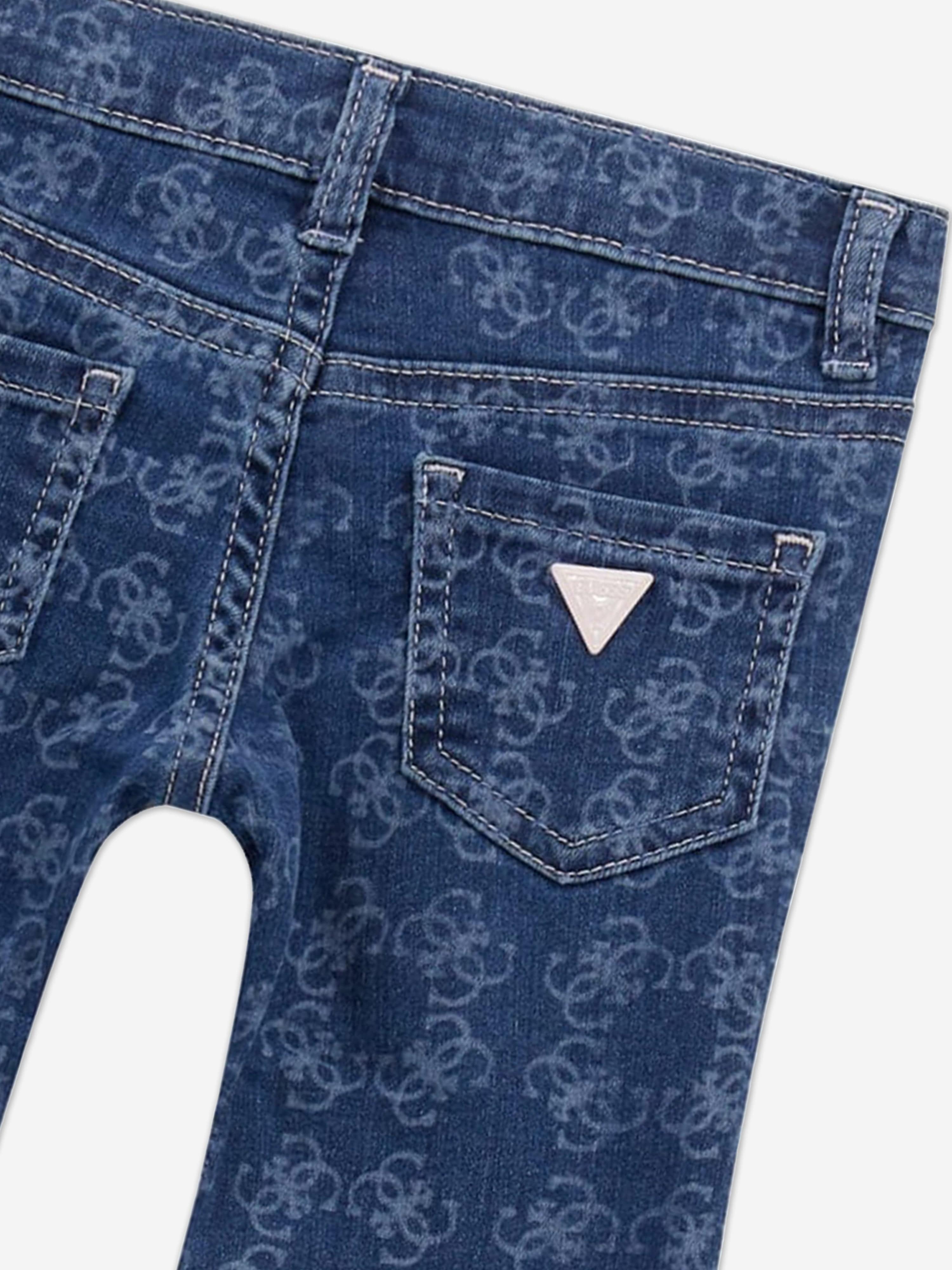 Guess Girls Denim Flare Fit Jeans in Blue