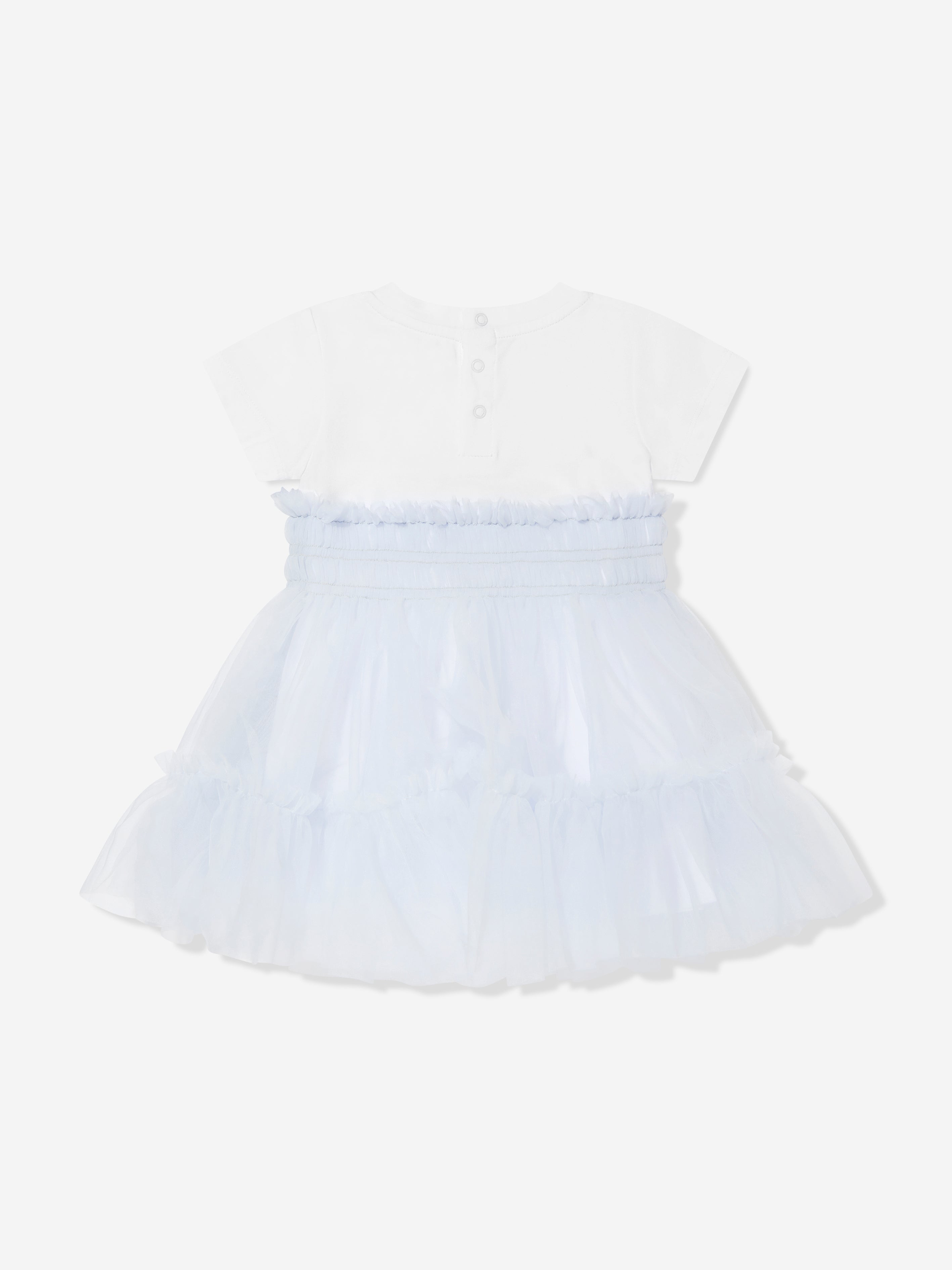 Baby Girls Dress with Knickers in White