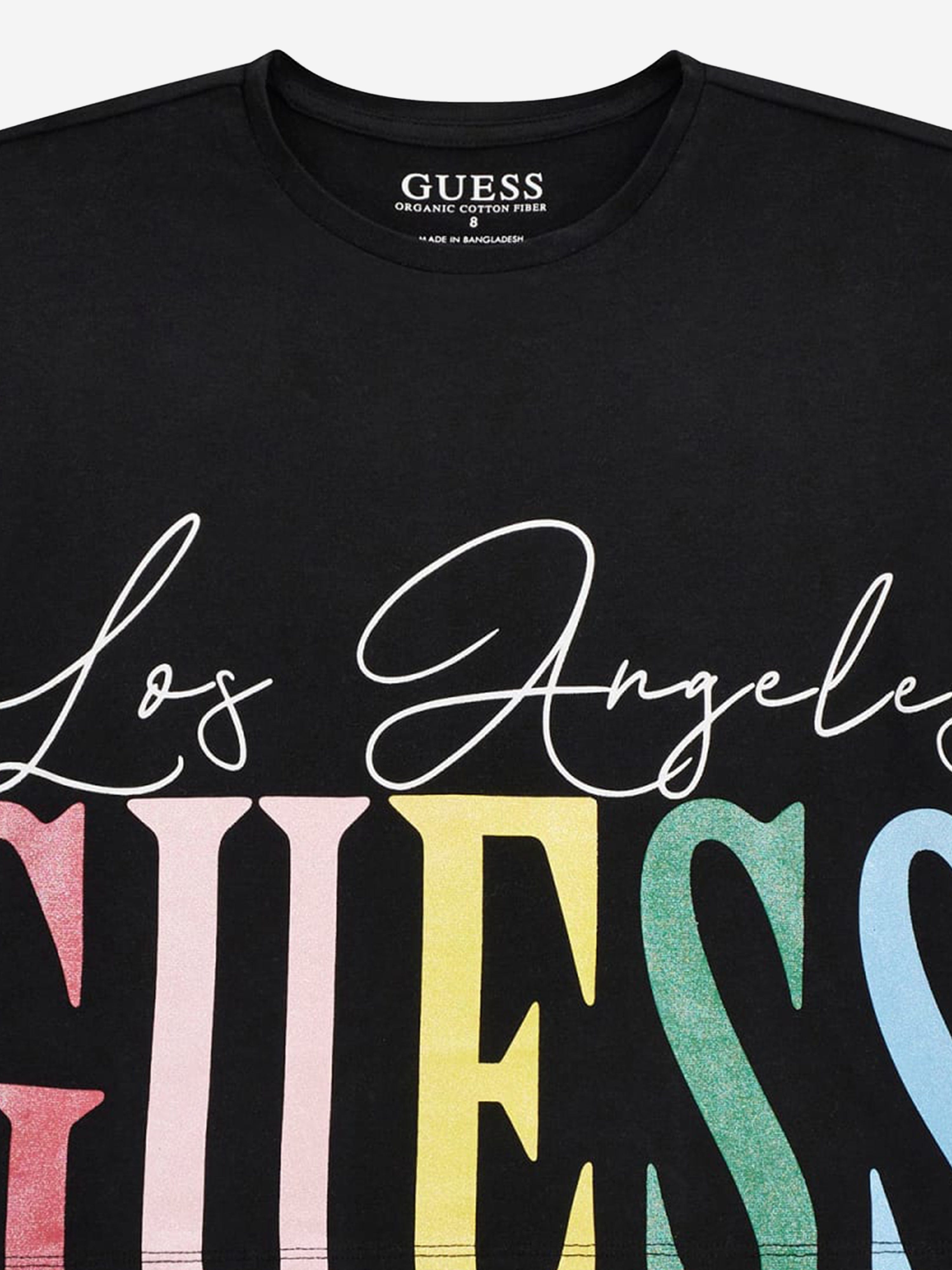 Girls L.A Logo T-Shirt in Black