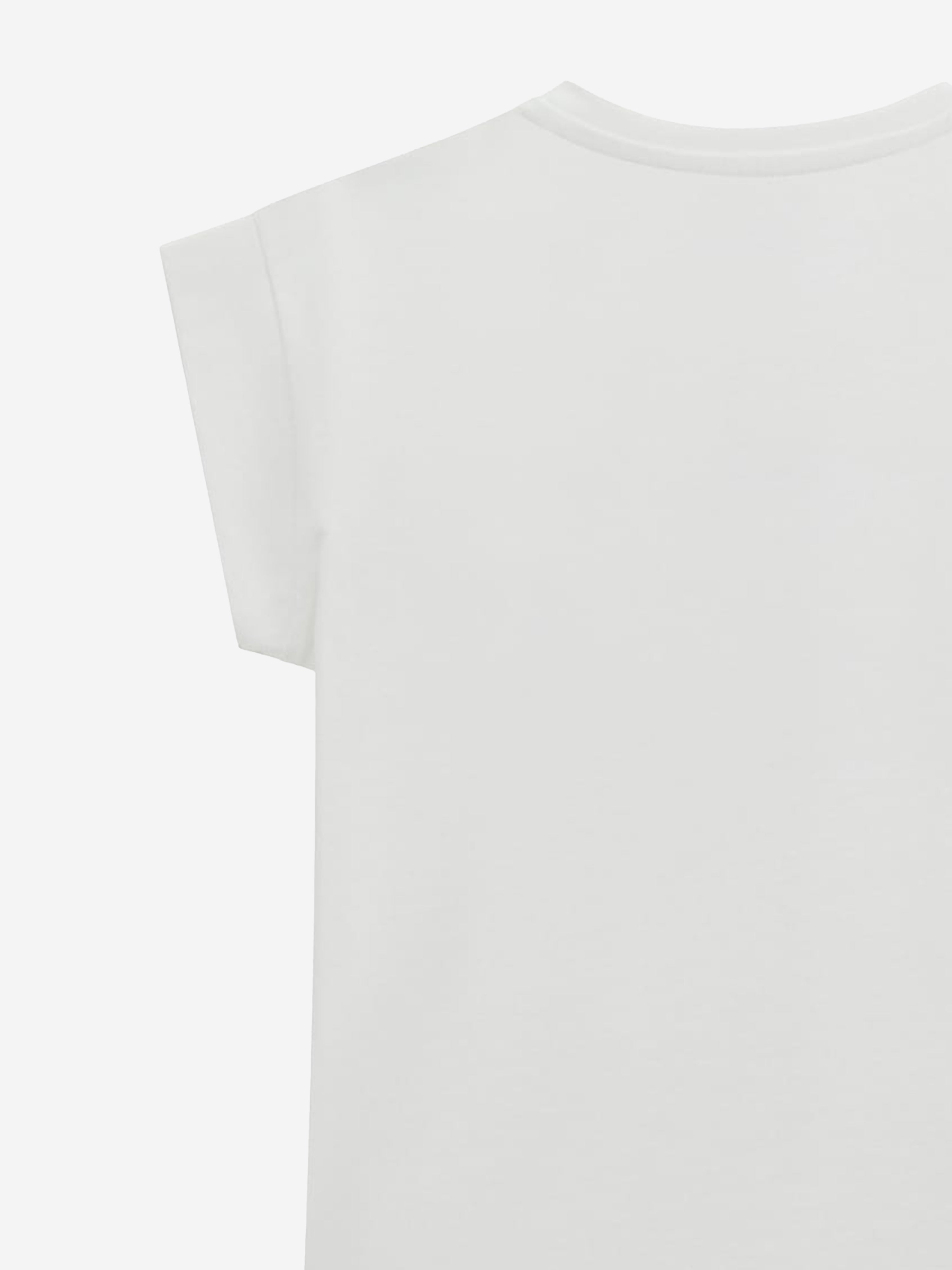 Girls Midi Logo T-Shirt in White
