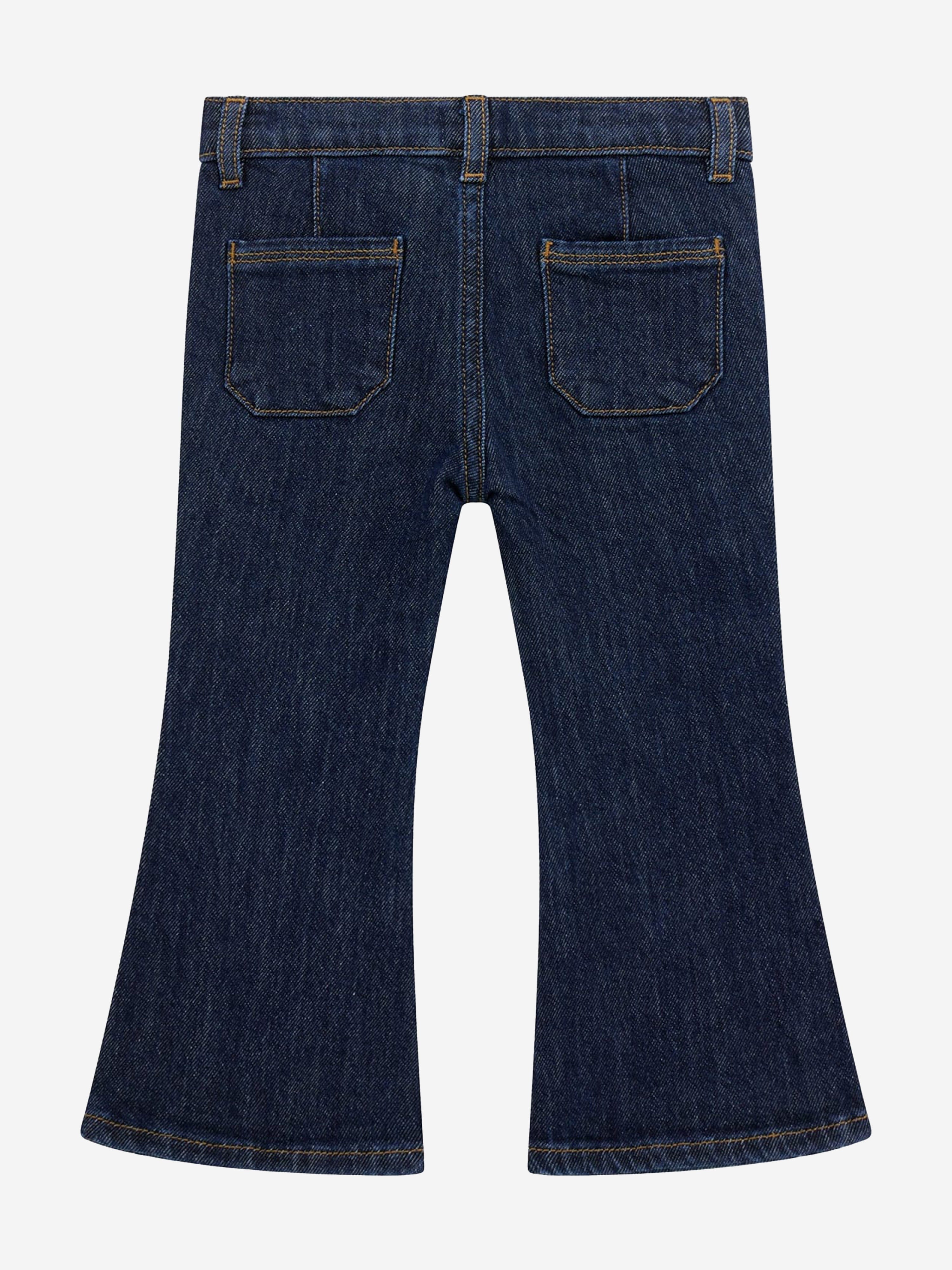Girls Comfort Denim Flare Fit Jeans in Blue