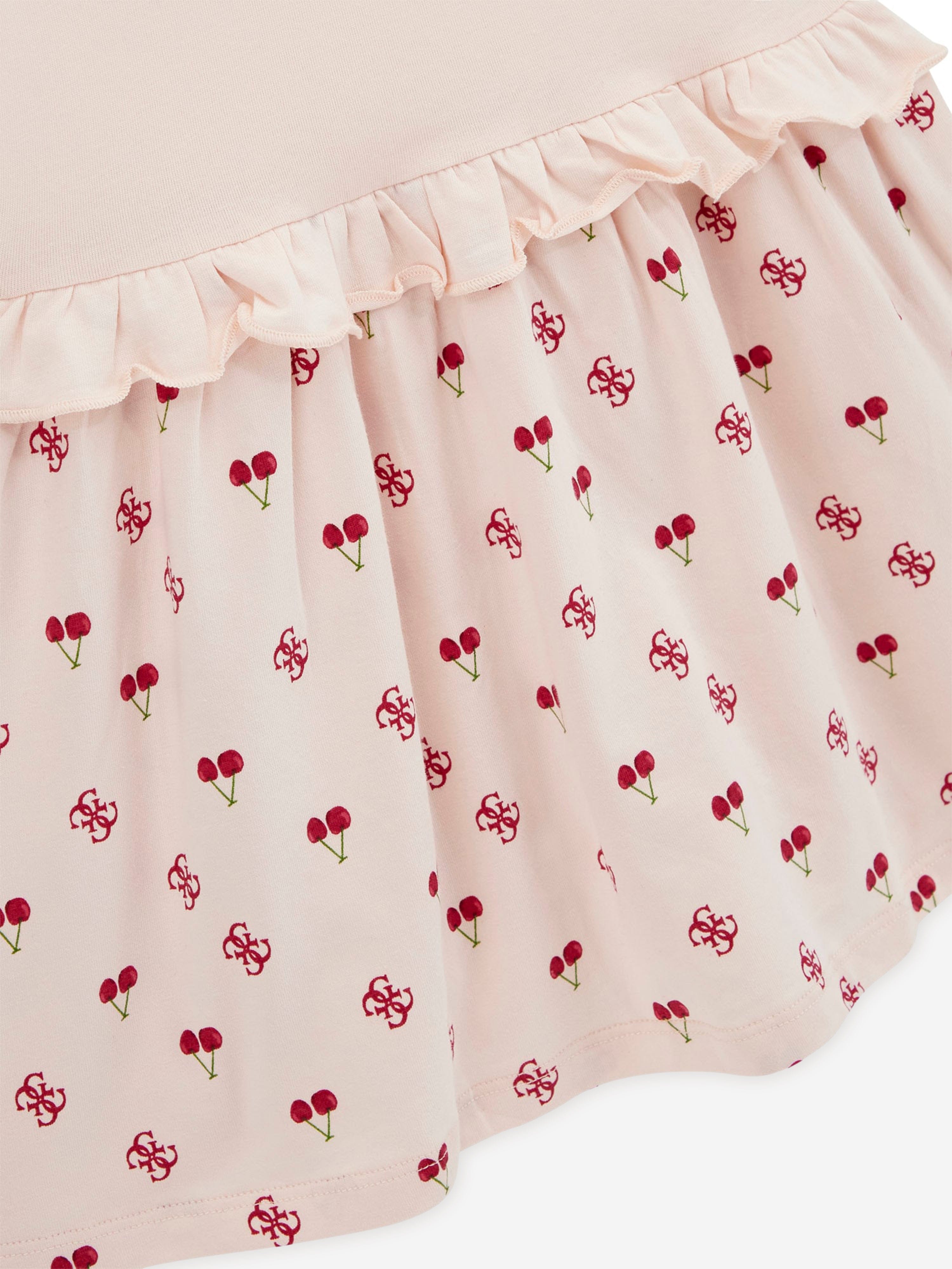 Girls Stretch Jersey Dress in Pink