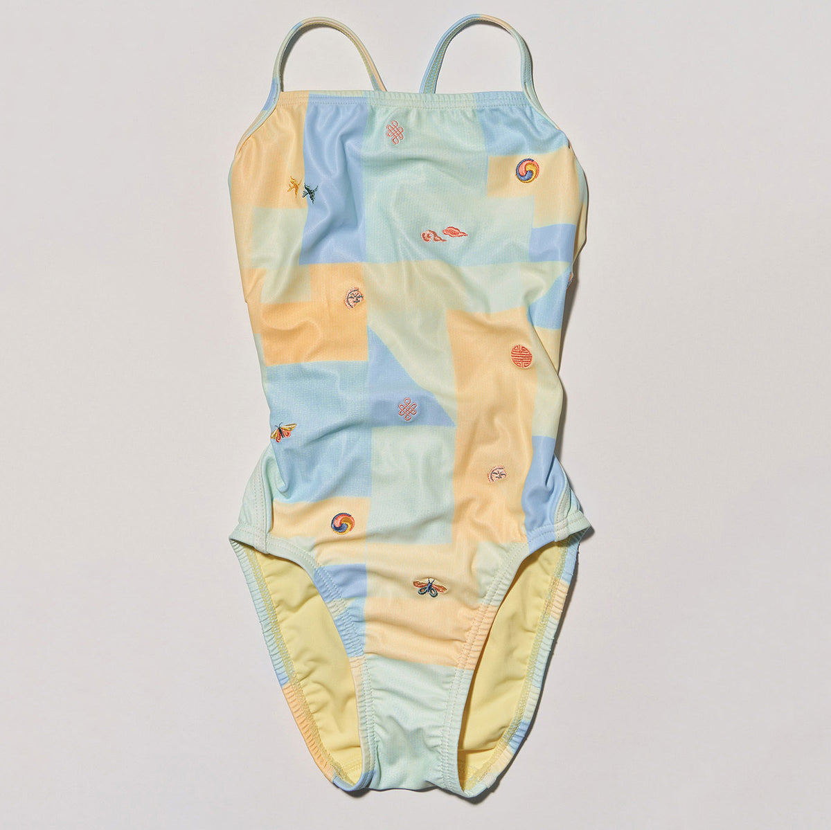 Maillot de bain professionnel multicolore pour filles