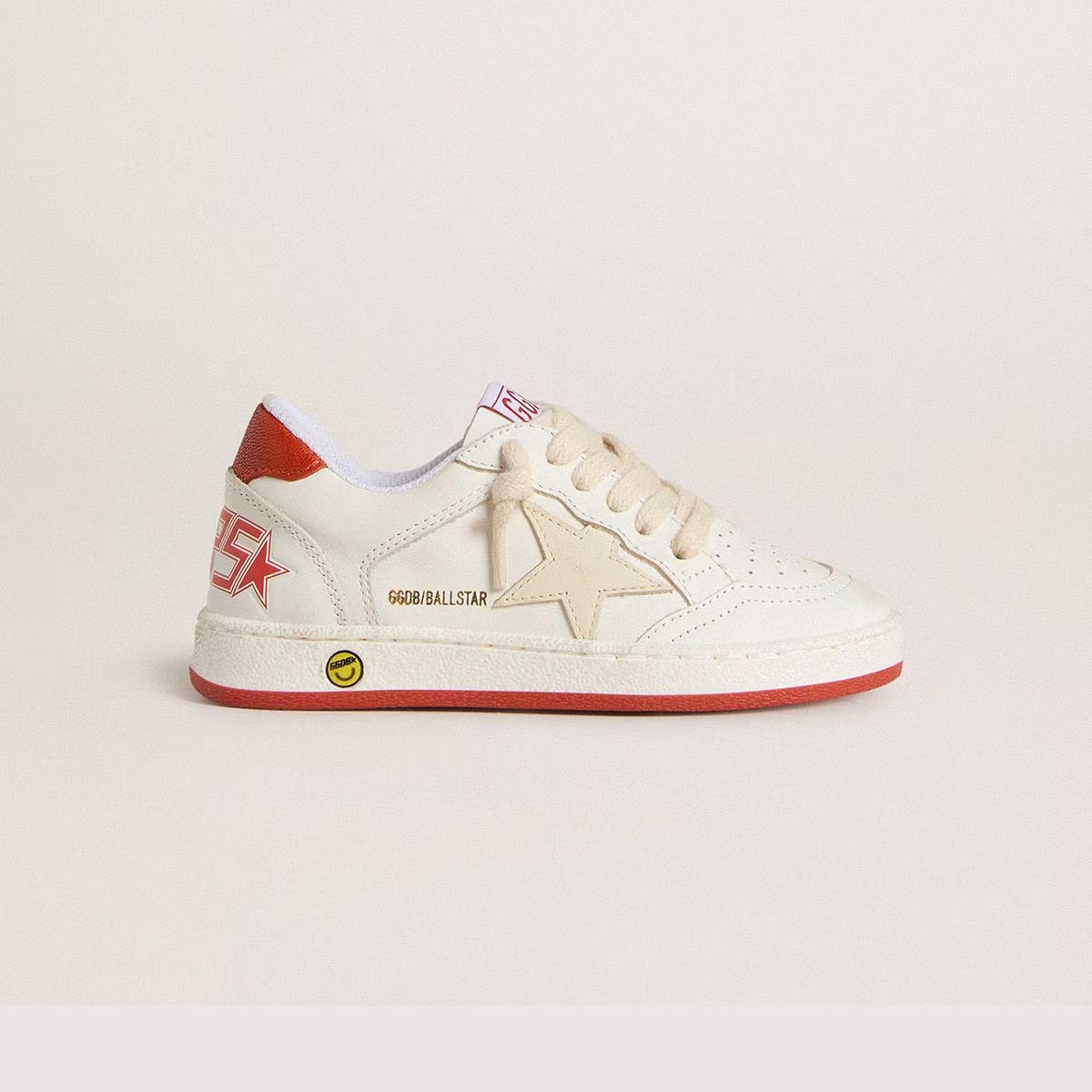 Boys & Girls White"BALL STAR"Shoes