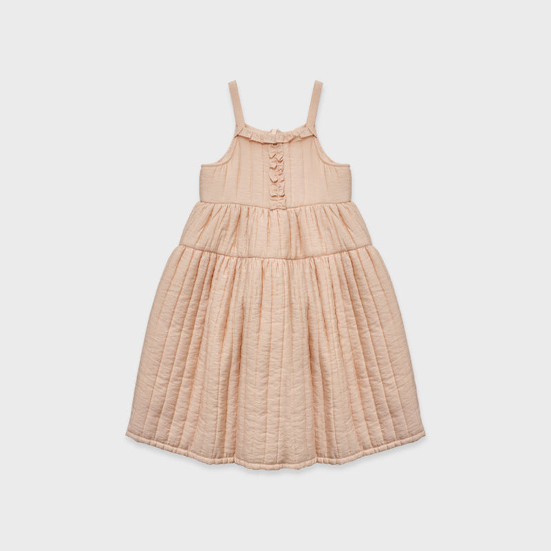Girls Pink Padded Dress