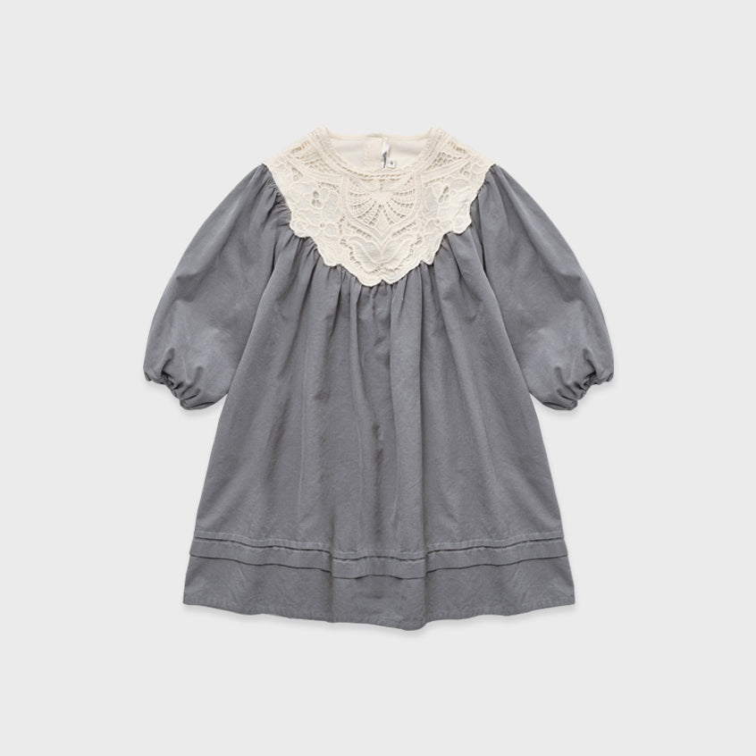 Girls Blue Corduroy Dress