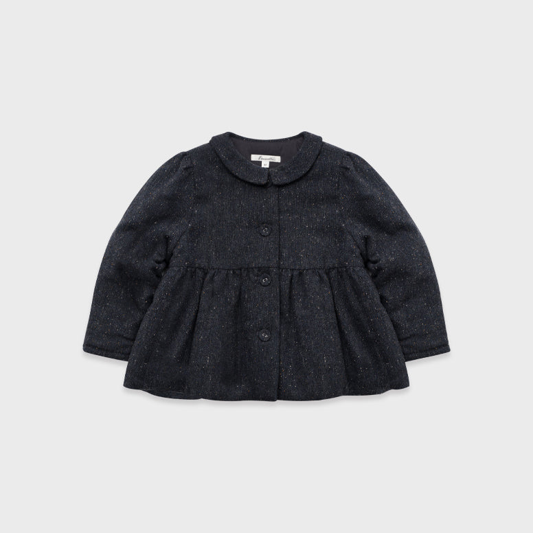 Girls Navy Padded Jacket