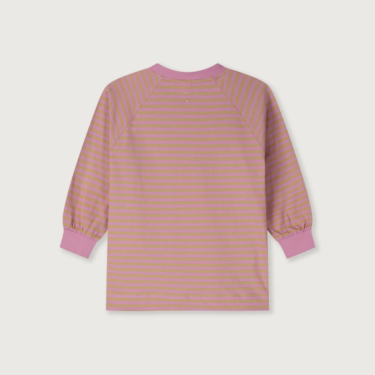 Boys & Girls Pink Stripes Cotton Long Sleeves T-Shirt