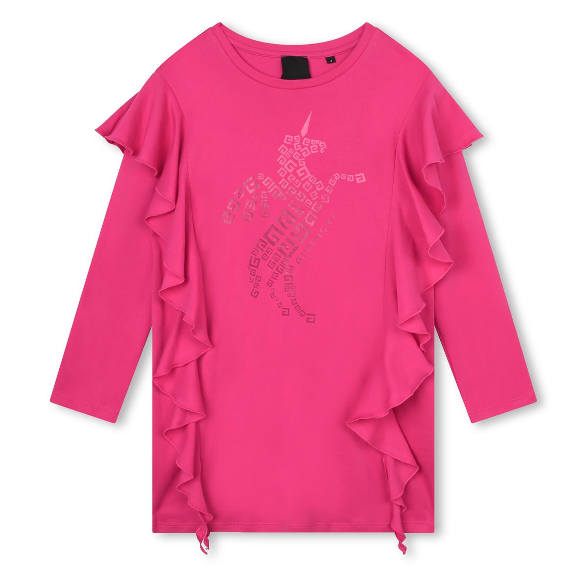Girls Pink Logo Dress