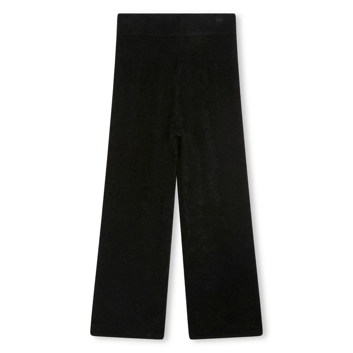 Girls Black Cotton Trousers