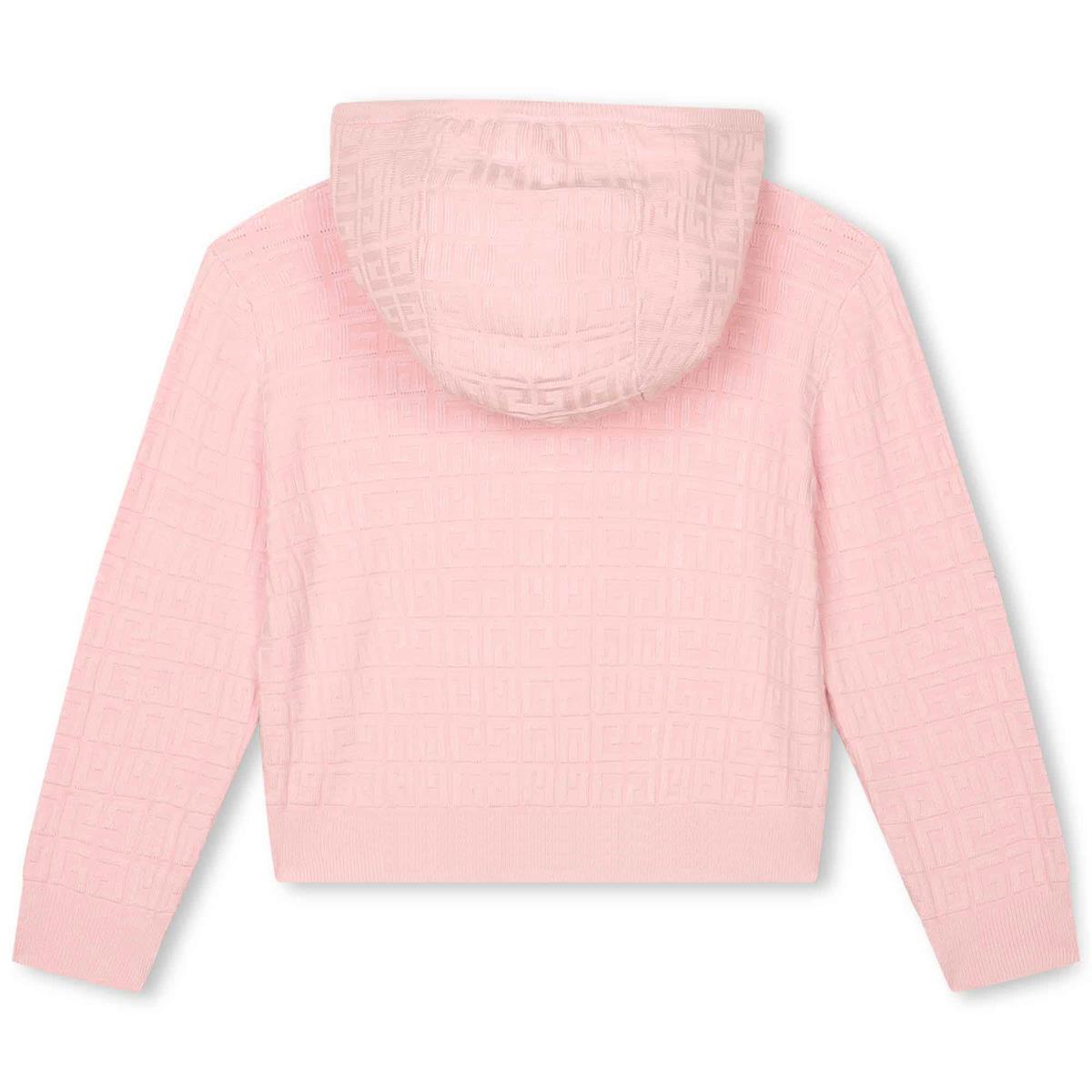 Girls Pink Zip-Up Top