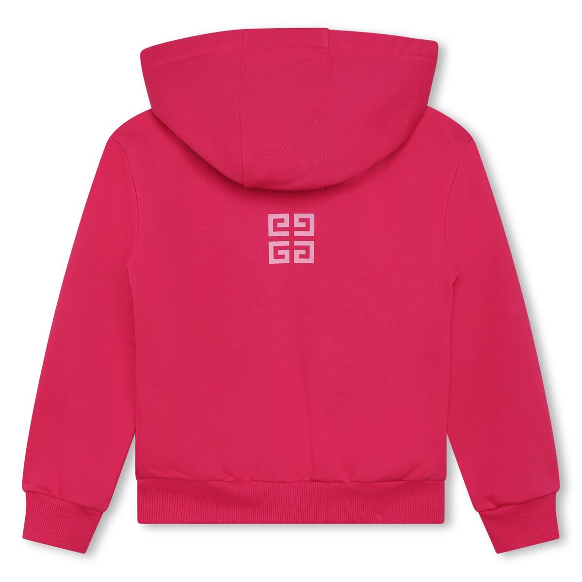 Girls Fuchsia Zip-Up Top