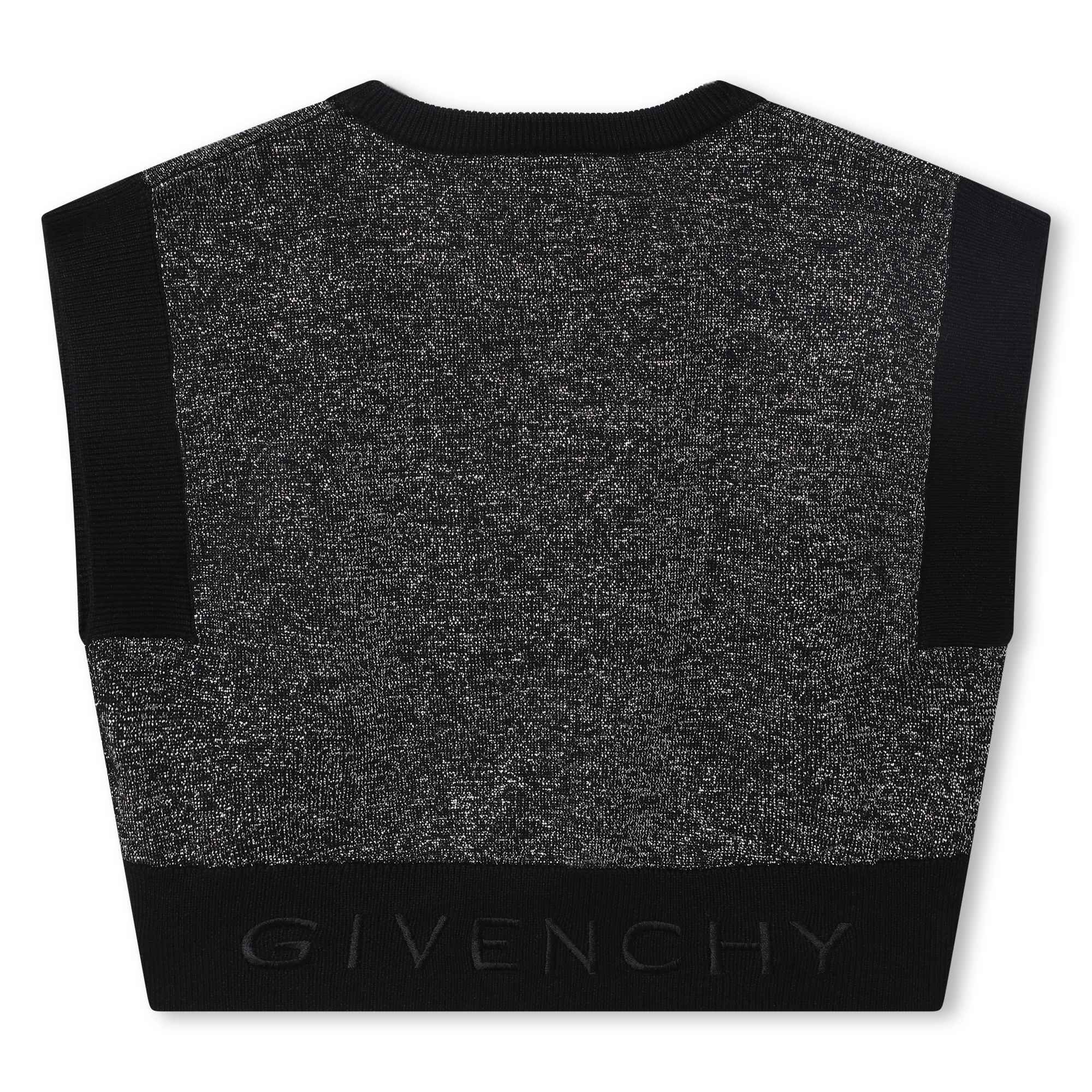 Girls Black Logo Sweater