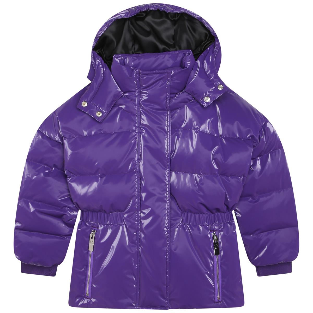 Girls Purple Padded Down Jacket
