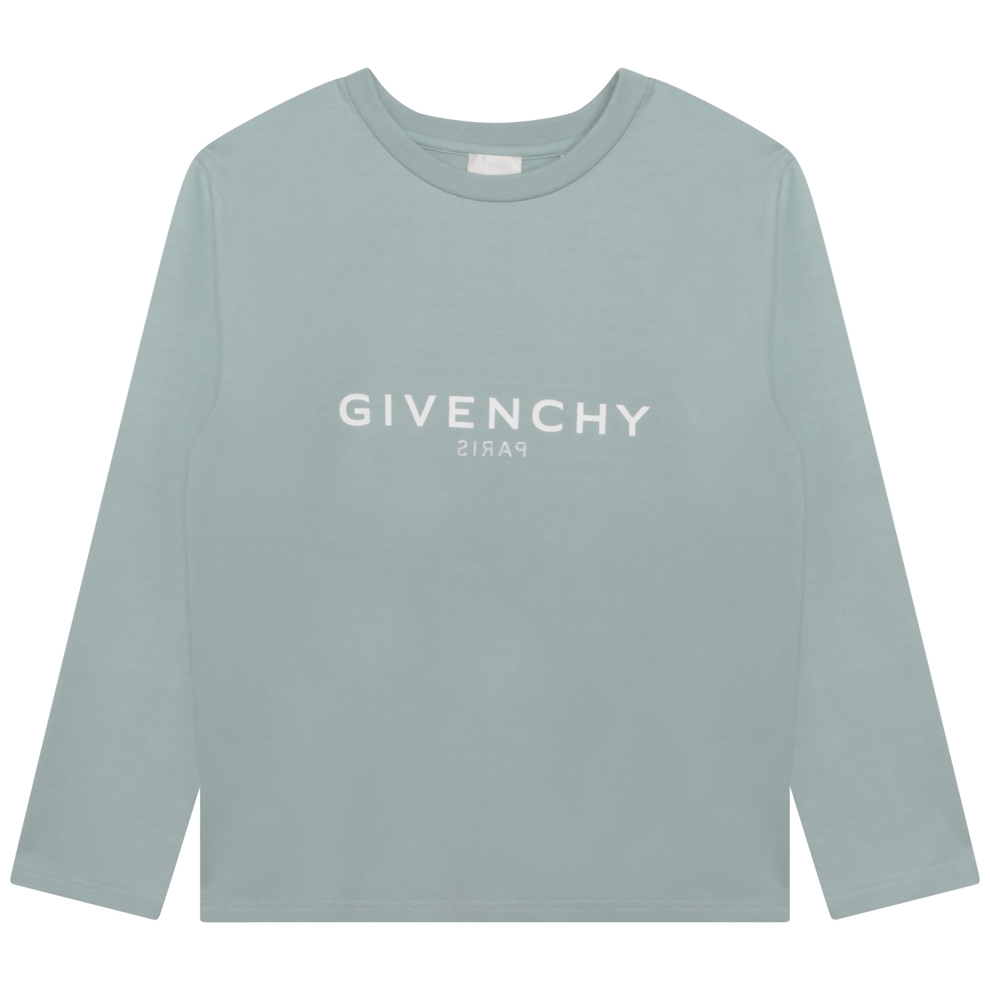 Boys Green Logo Cotton T-Shirt