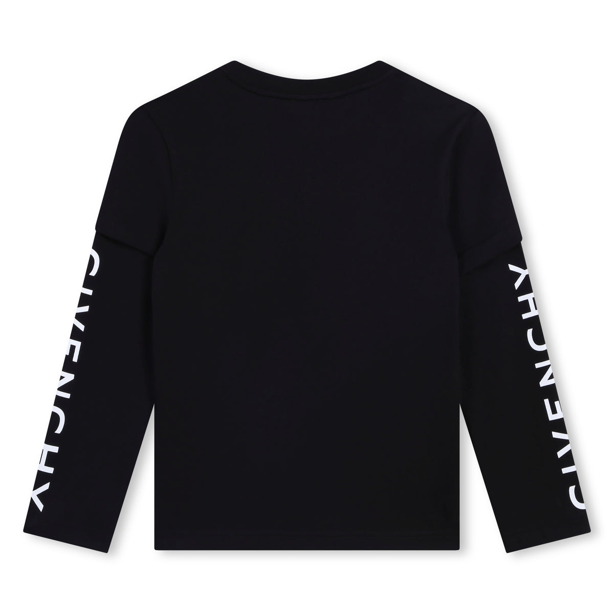 T-shirt en coton noir à logo pour garçons
