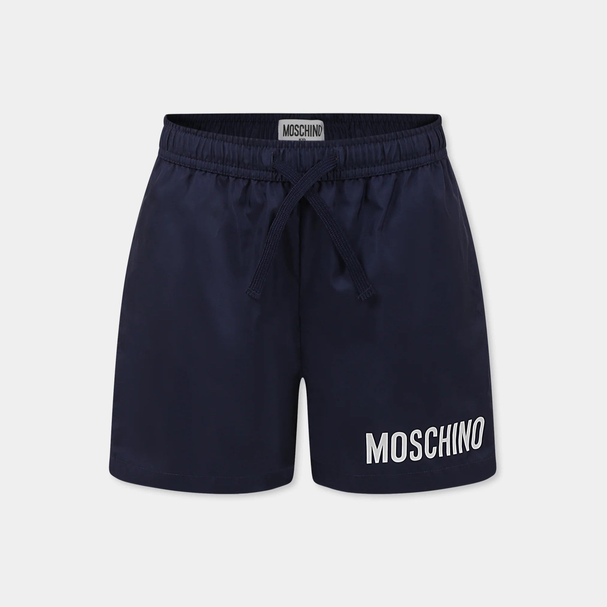 Boys Navy Logo Swim Shorts
