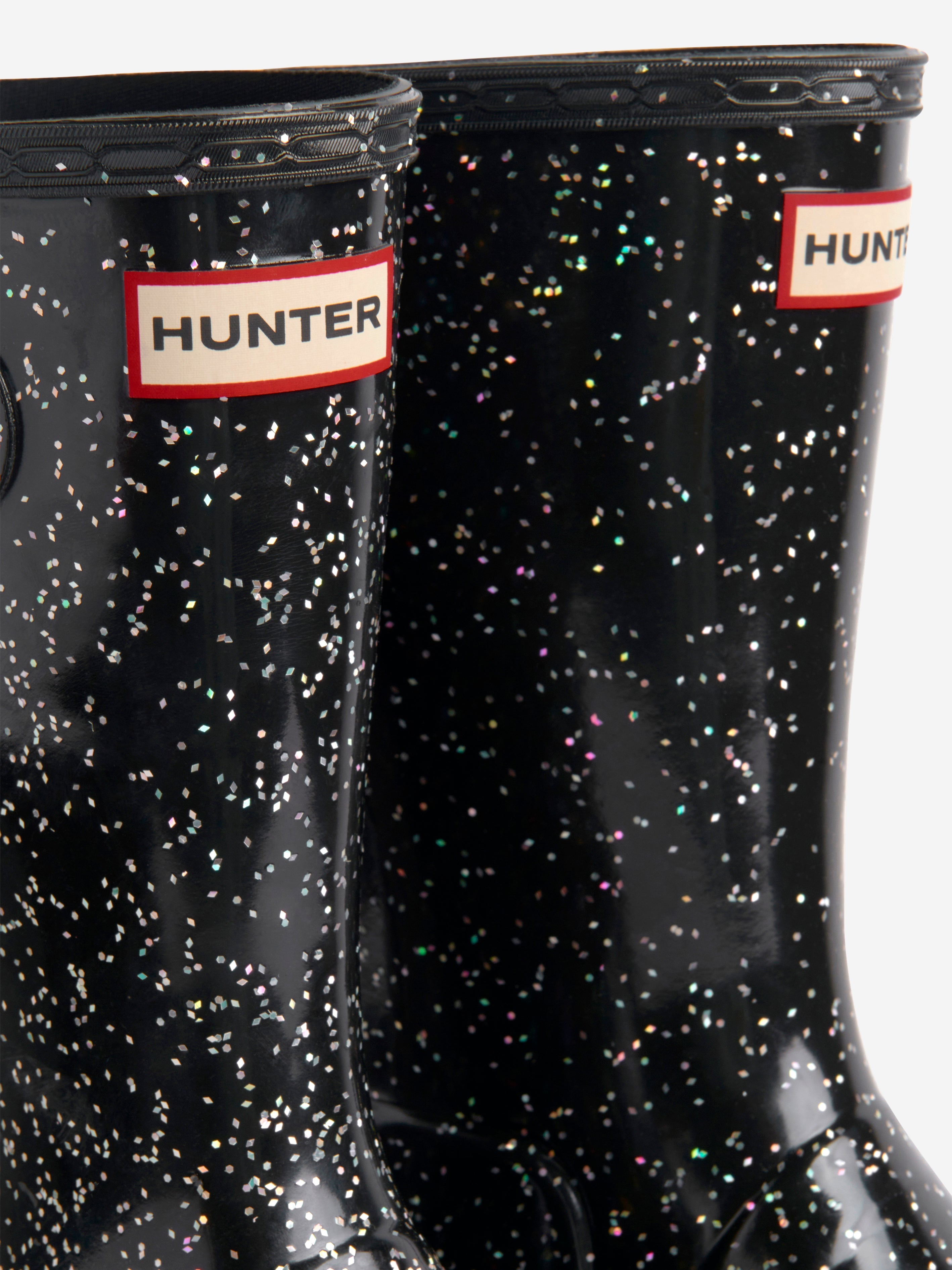 Girls Giant Glitter Wellies