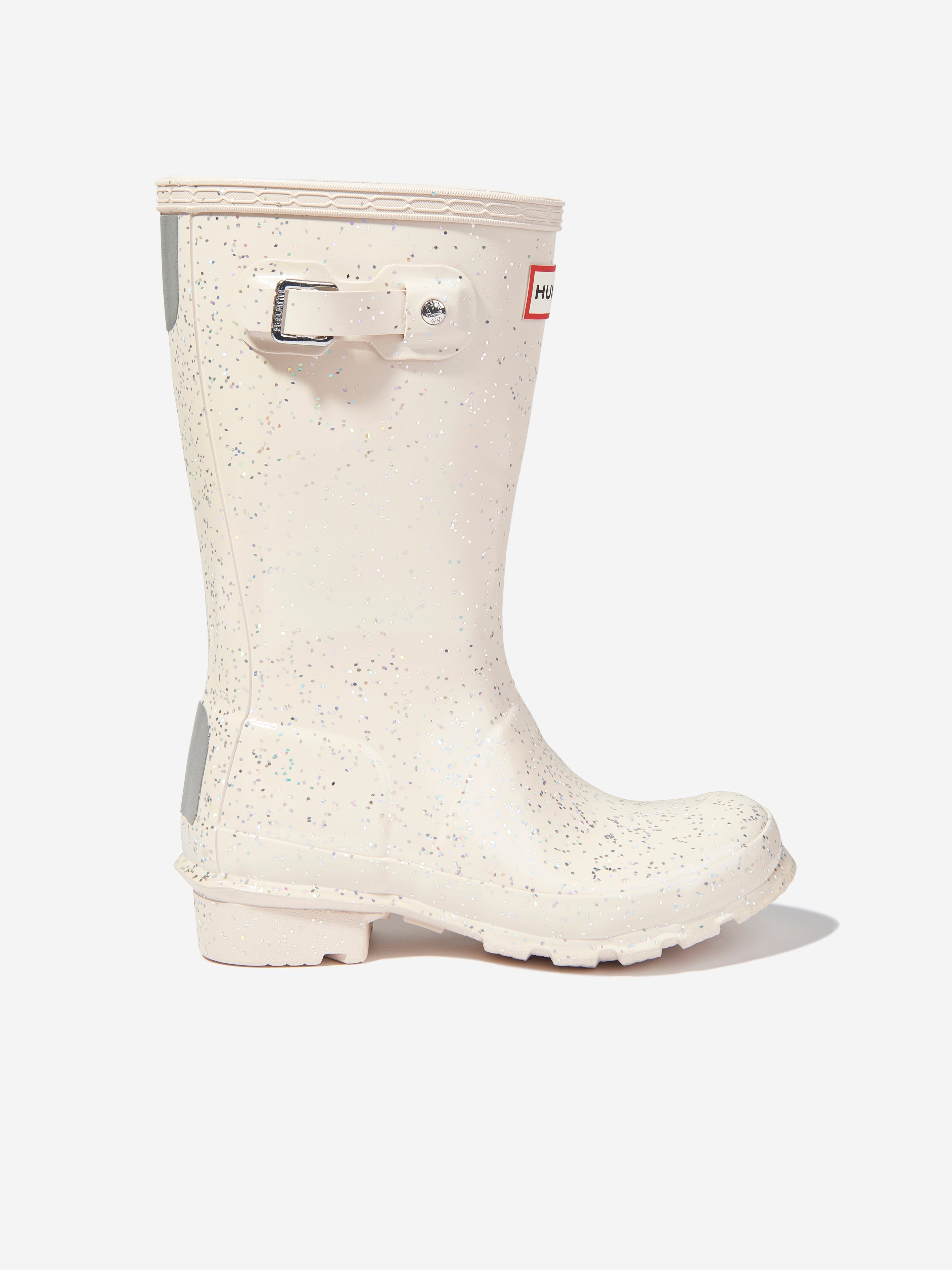 Kids Original Giant Glitter Wellingon Boots in Ivory