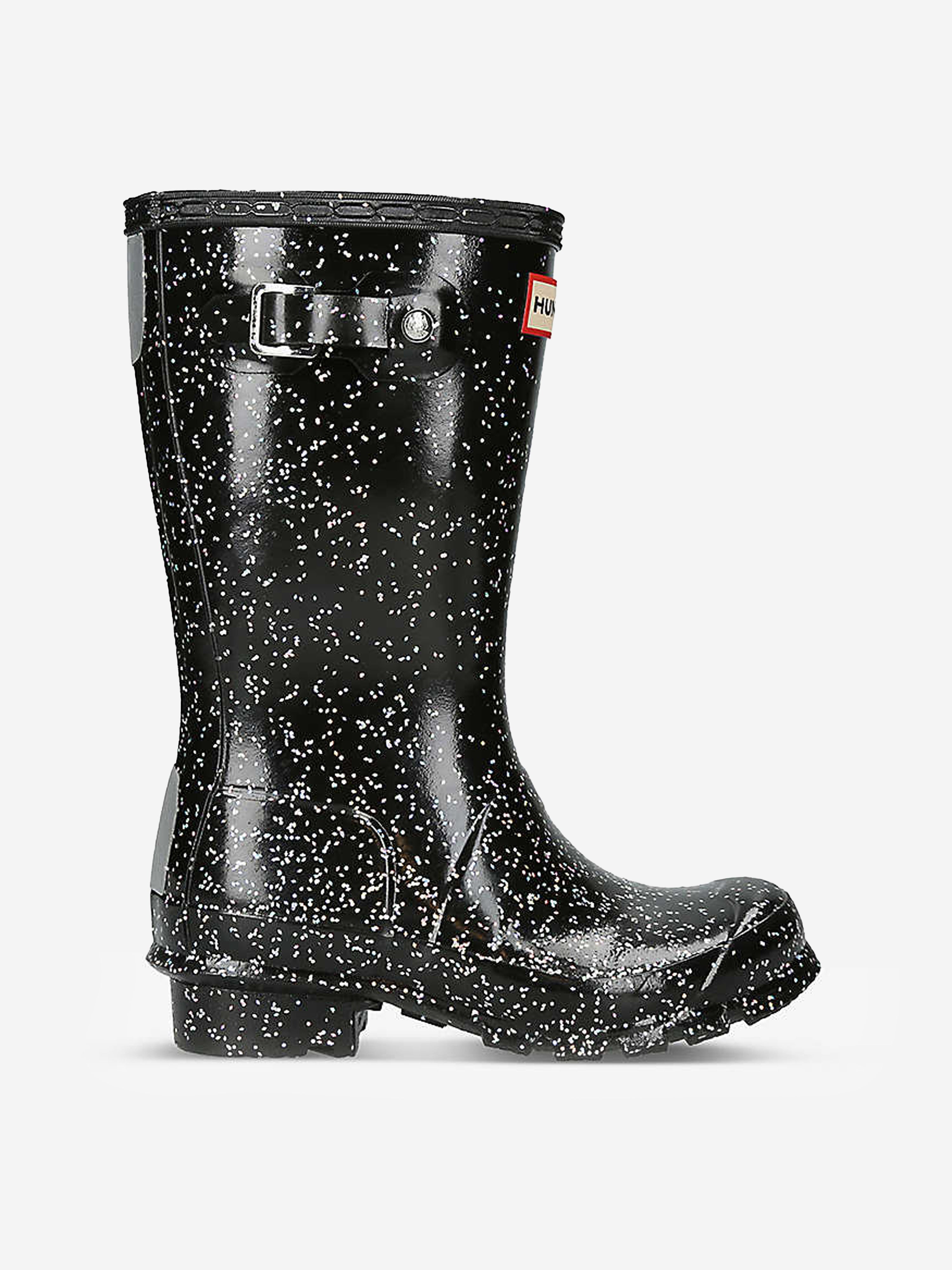 Girls Giant Glitter Wellies