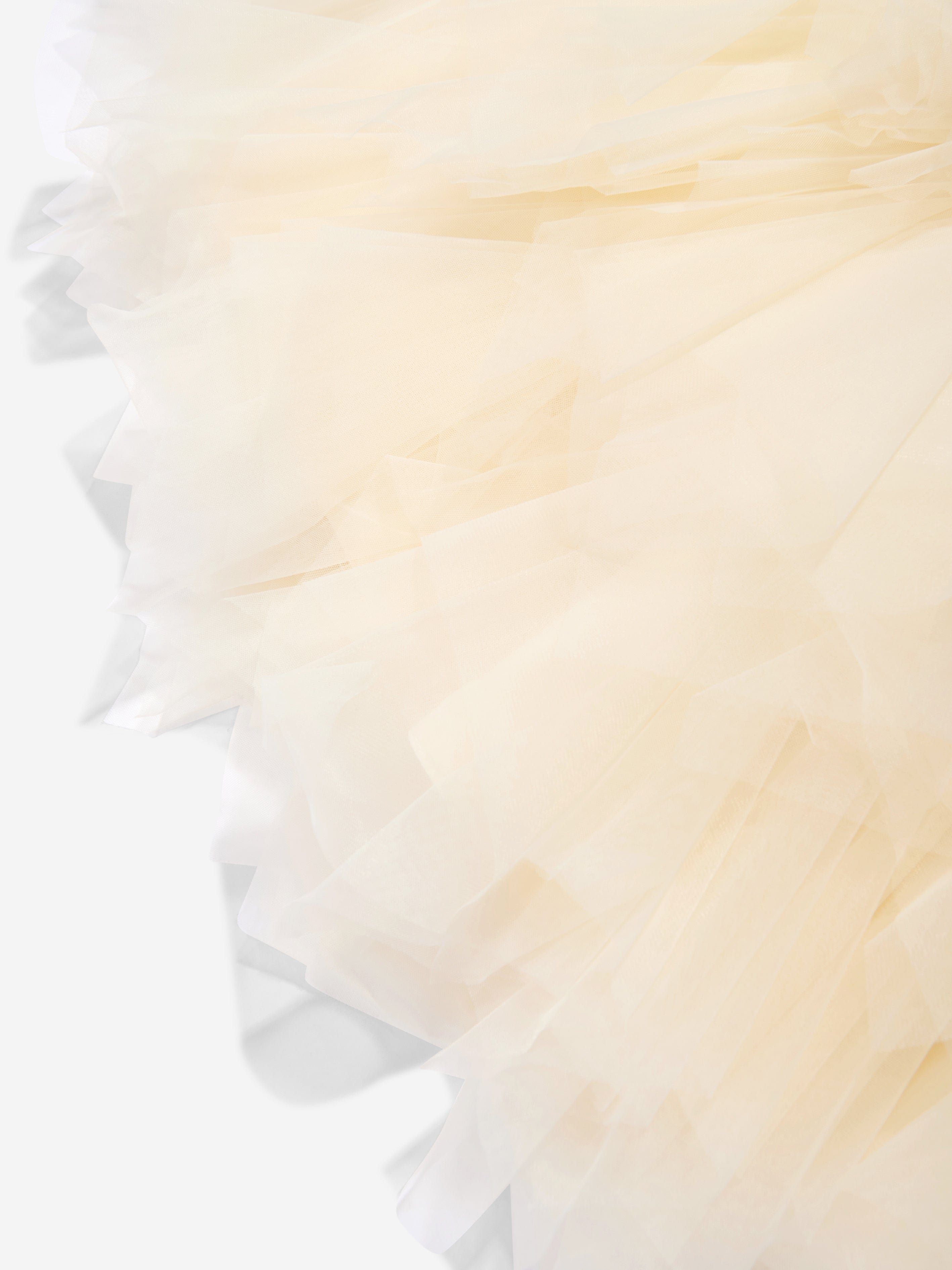 iAMe Girls Tulle Tiered Dress in Cream