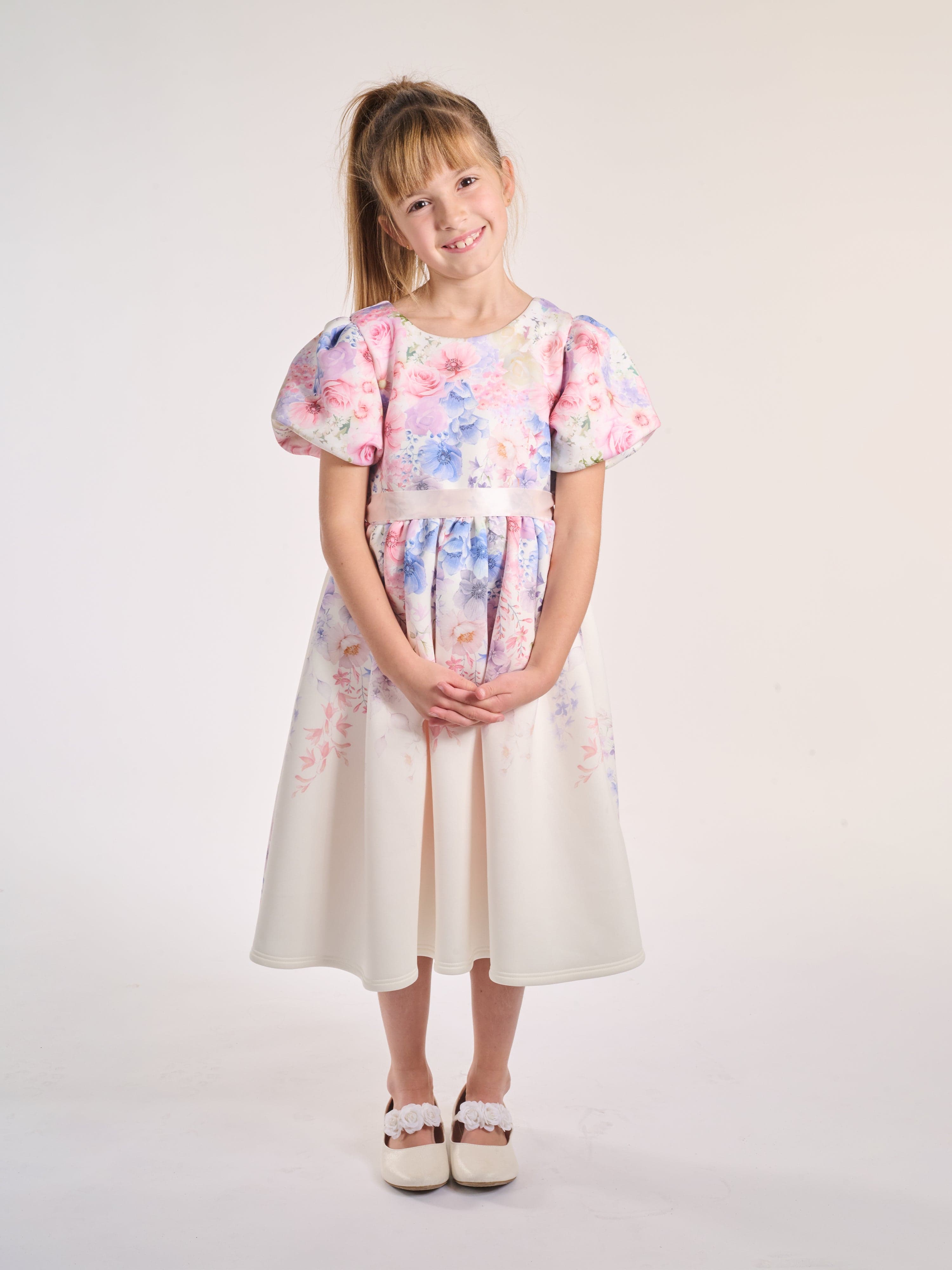 Girls Summer Delight Dress in White