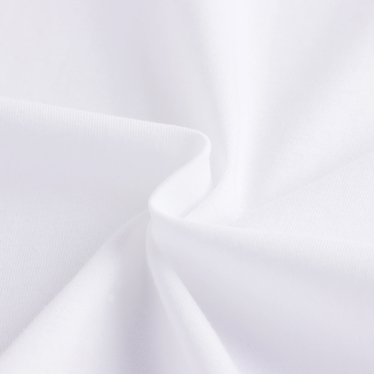 T-shirt en coton blanc avec logo circulaire pour garçons et filles