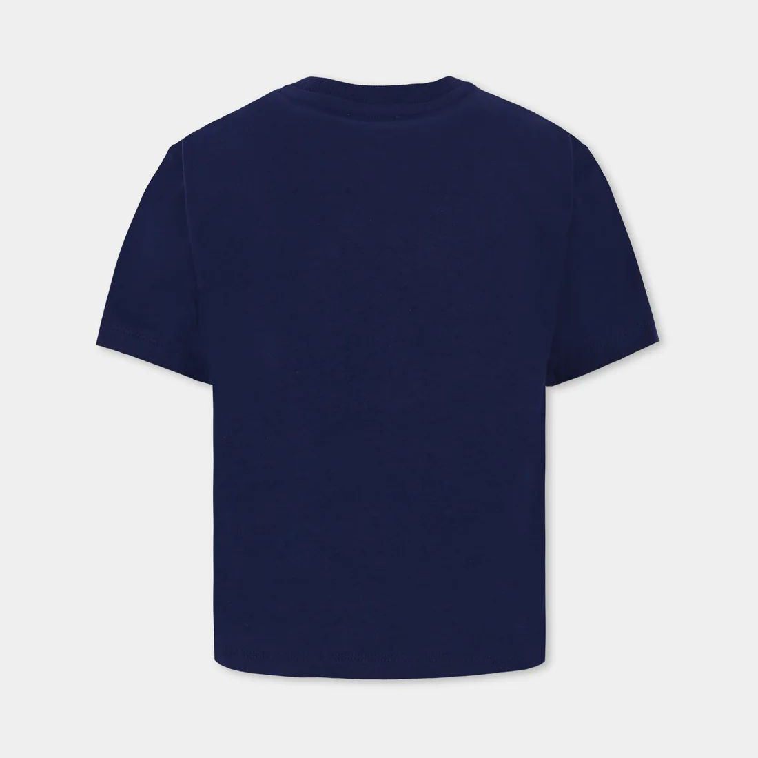 Boys & Girls Navy Printed Cotton T-Shirt