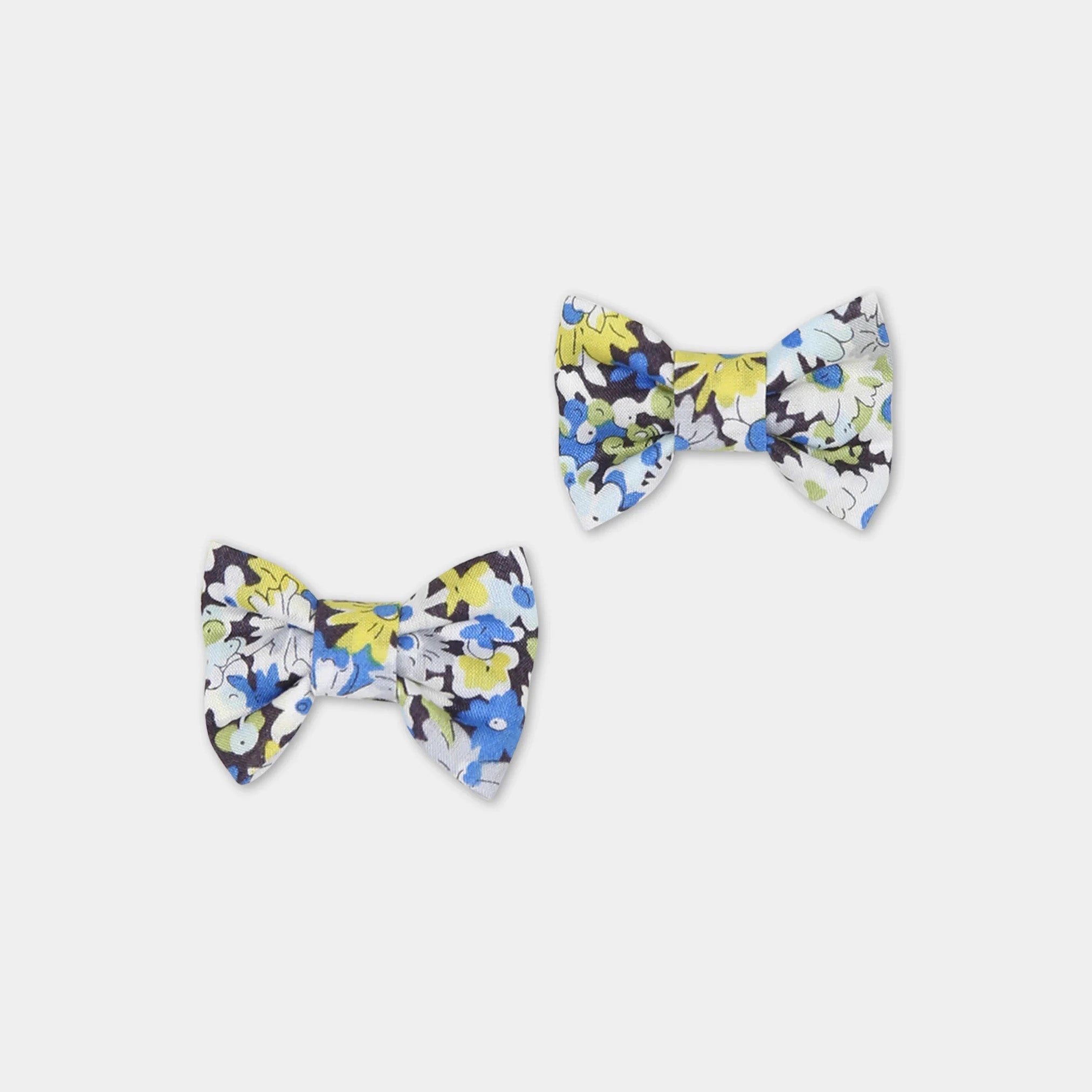 Girls Blue Floral Hair Clips
