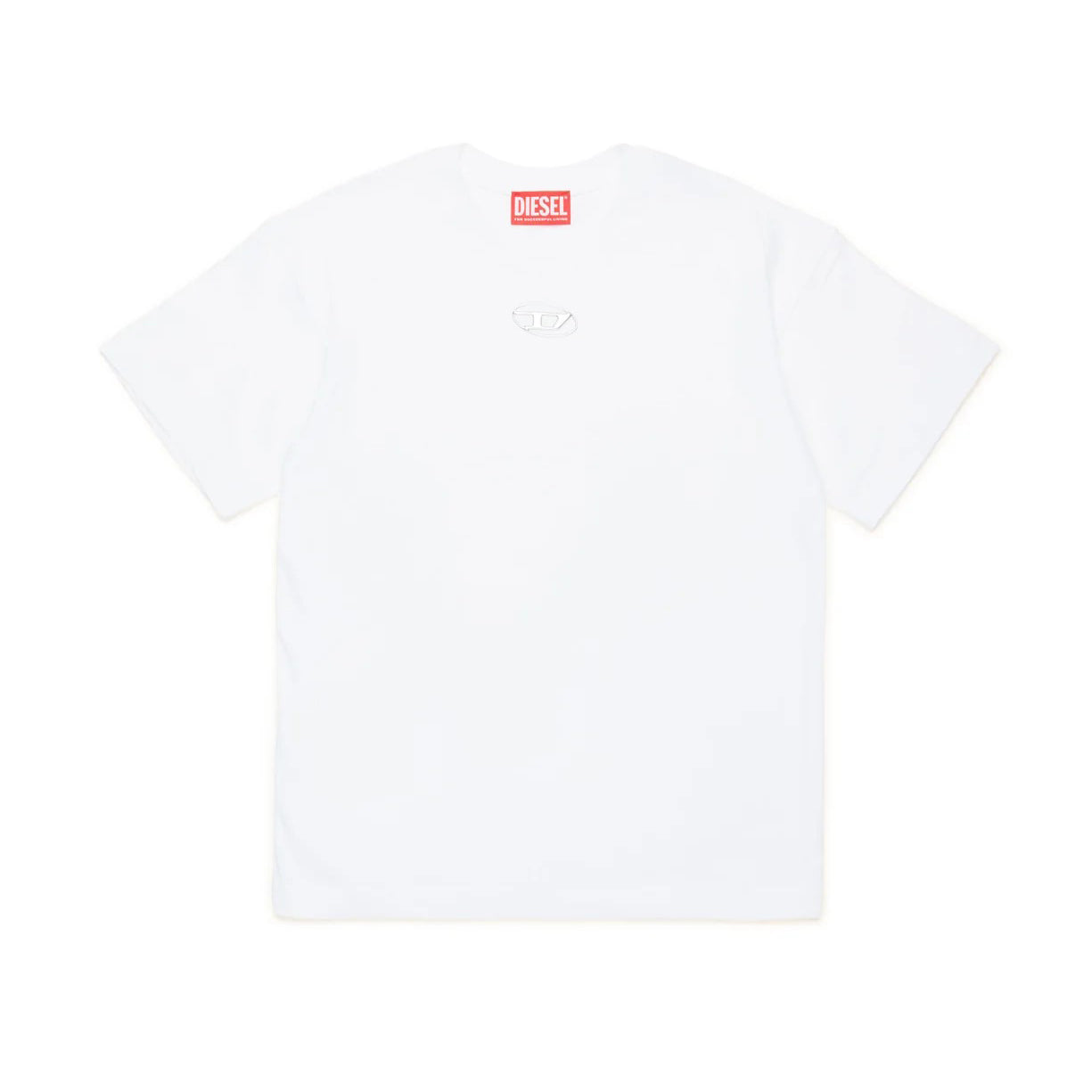 Boys & Girls White Cotton T-Shirt
